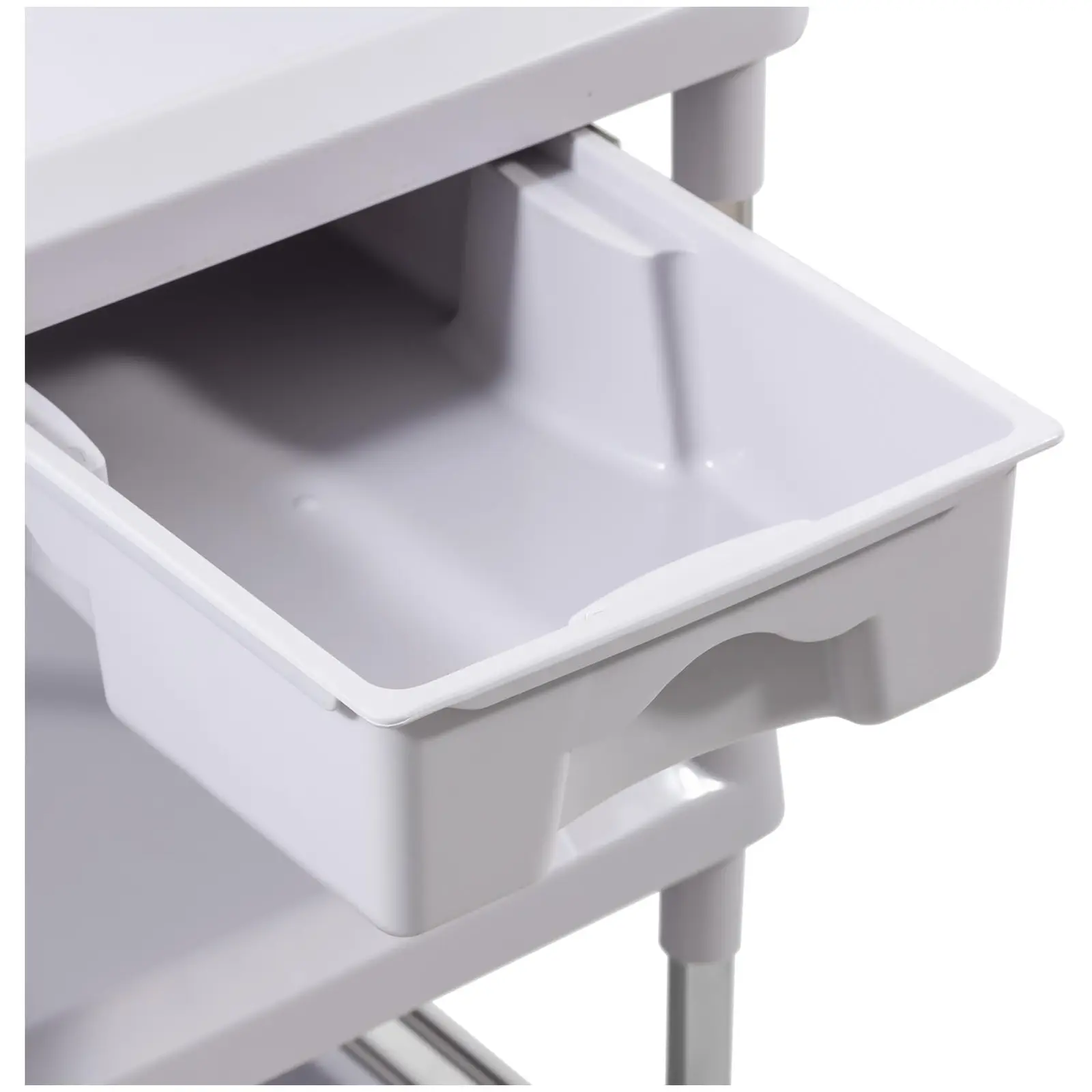 Εργαστηριακό καρότσι - 3 ράφια το καθένα 53 x 38 x 14 cm - 2 συρτάρια - 30 kg (Αριθμός ραφιών: 3 Pc)