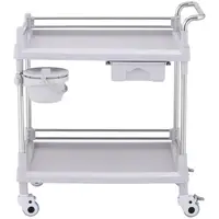 Laboratory Trolley - 2 shelves each 65 x 46 x 14 cm - 1 drawer - 20 kg