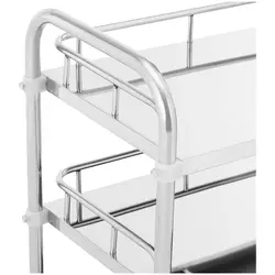 Laboratory Trolley - stainless steel - 3 shelves each 55 x 37 x 2.5 cm - 30 kg