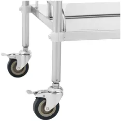 Laboratory Trolley - stainless steel - 3 shelves each 45 x 36 x 2.5 cm - 15 kg