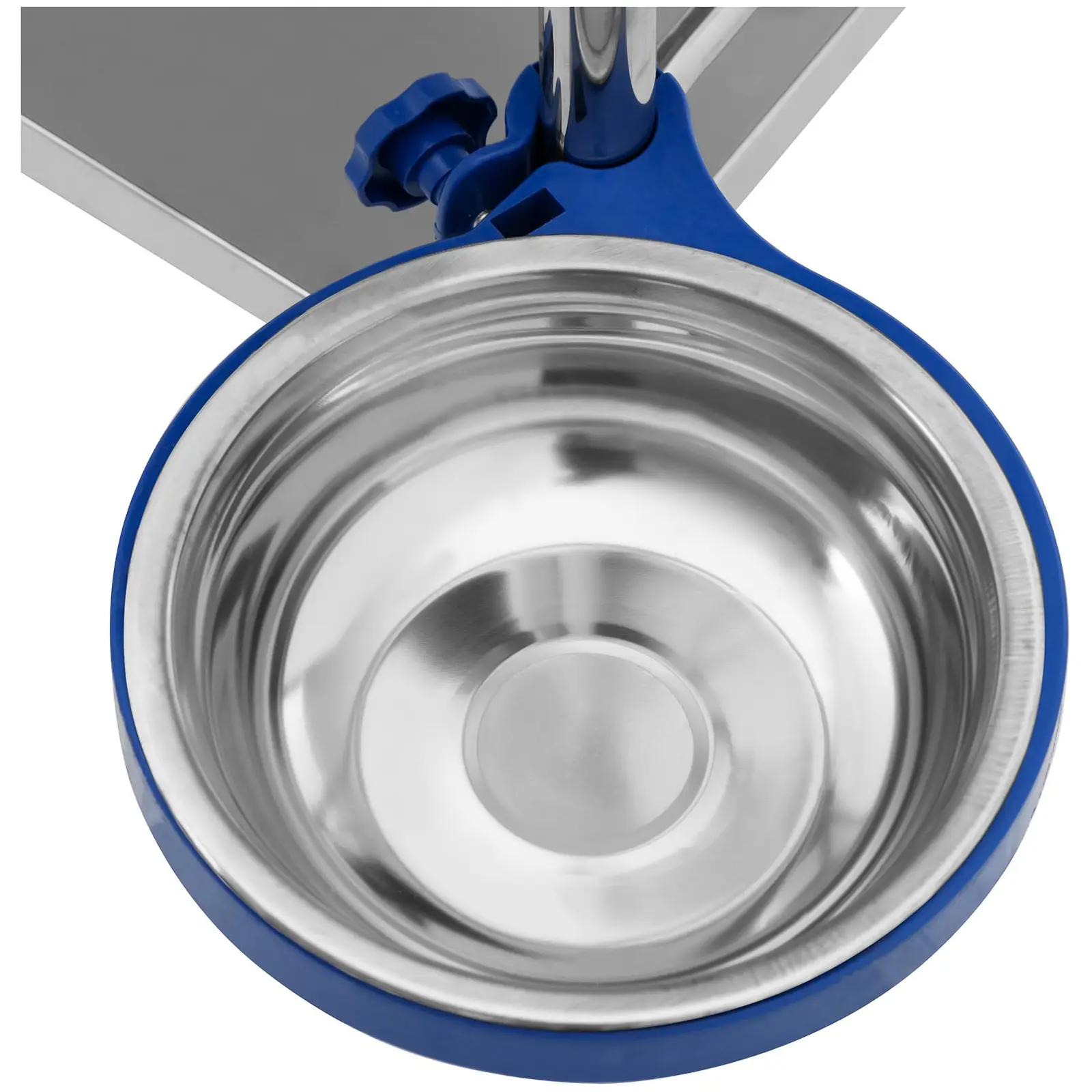 Laborwagen - Edelstahl - 3 Ablagen je 74 x 44 x 13 cm - 1 Schublade - 60 kg (Mülleimer: 1 Pc)