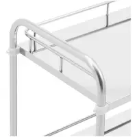 Laboratory Trolley - stainless steel - 2 shelves each 75 x 44 x 2.5 cm - 20 kg
