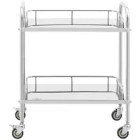 Laboratory Trolley - stainless steel - 2 shelves each 60 x 40 x 2.5 cm - 20 kg