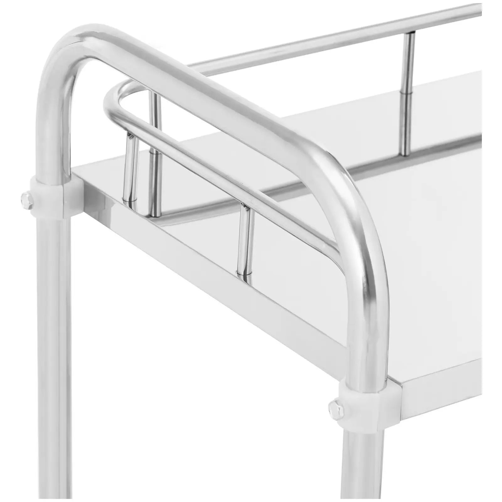 Laboratory Trolley - stainless steel - 2 shelves each 55 x 36 x 2.5 cm - 10 kg