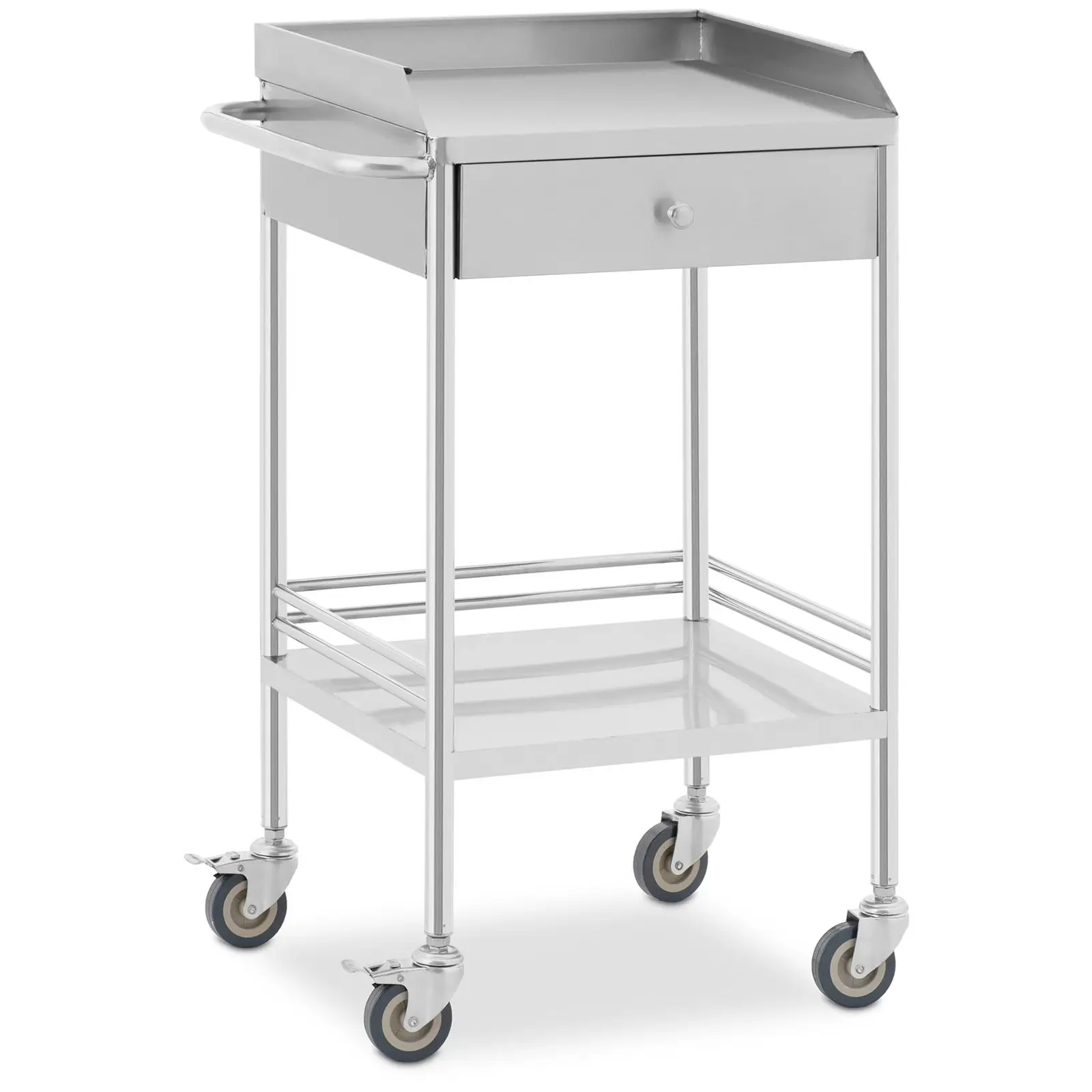 B-Ware Laborwagen - 2 Ablagen je 43 x 39 x 13 cm - 1 Schublade - 40 kg