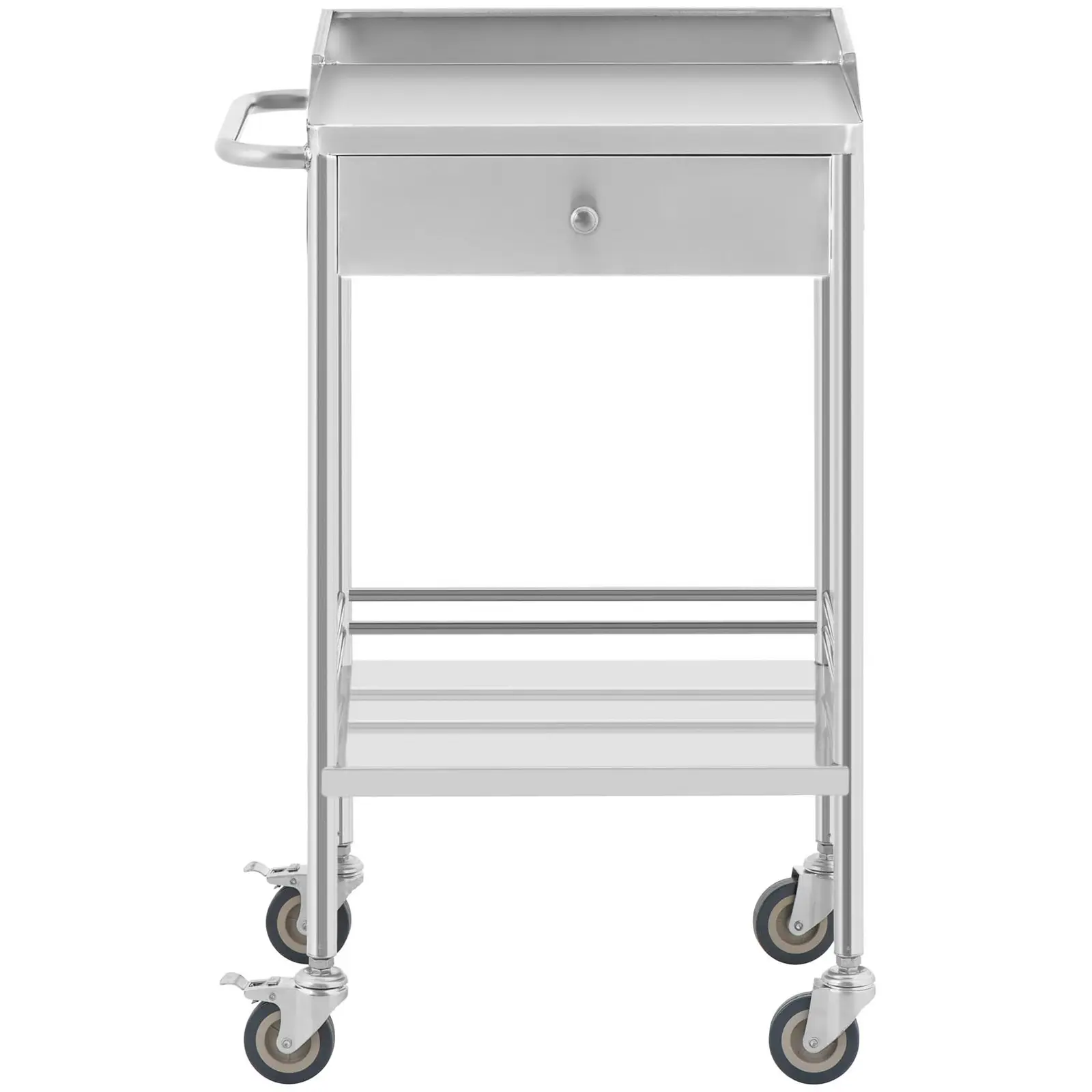 Laboratorní vozík - 2 police o rozměru 43 x 39 x 13 cm - 1 zásuvka - 40 kg (Počet polic: 2 Pc)