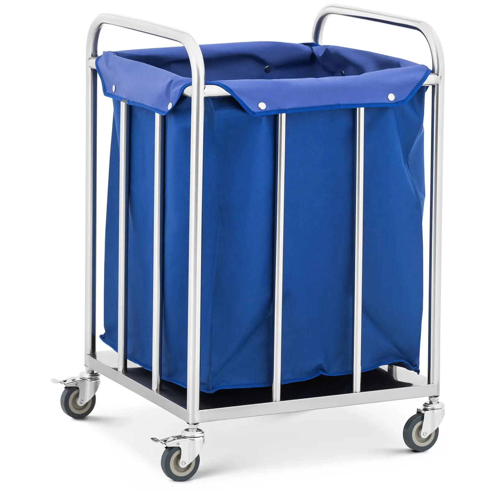 Carrello portabiancheria - Acciaio inox - 60 kg