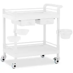 Laboratory Trolley - 2 shelves each 65 x 46 x 14 cm - 2 drawers - 3 containers - 36 kg