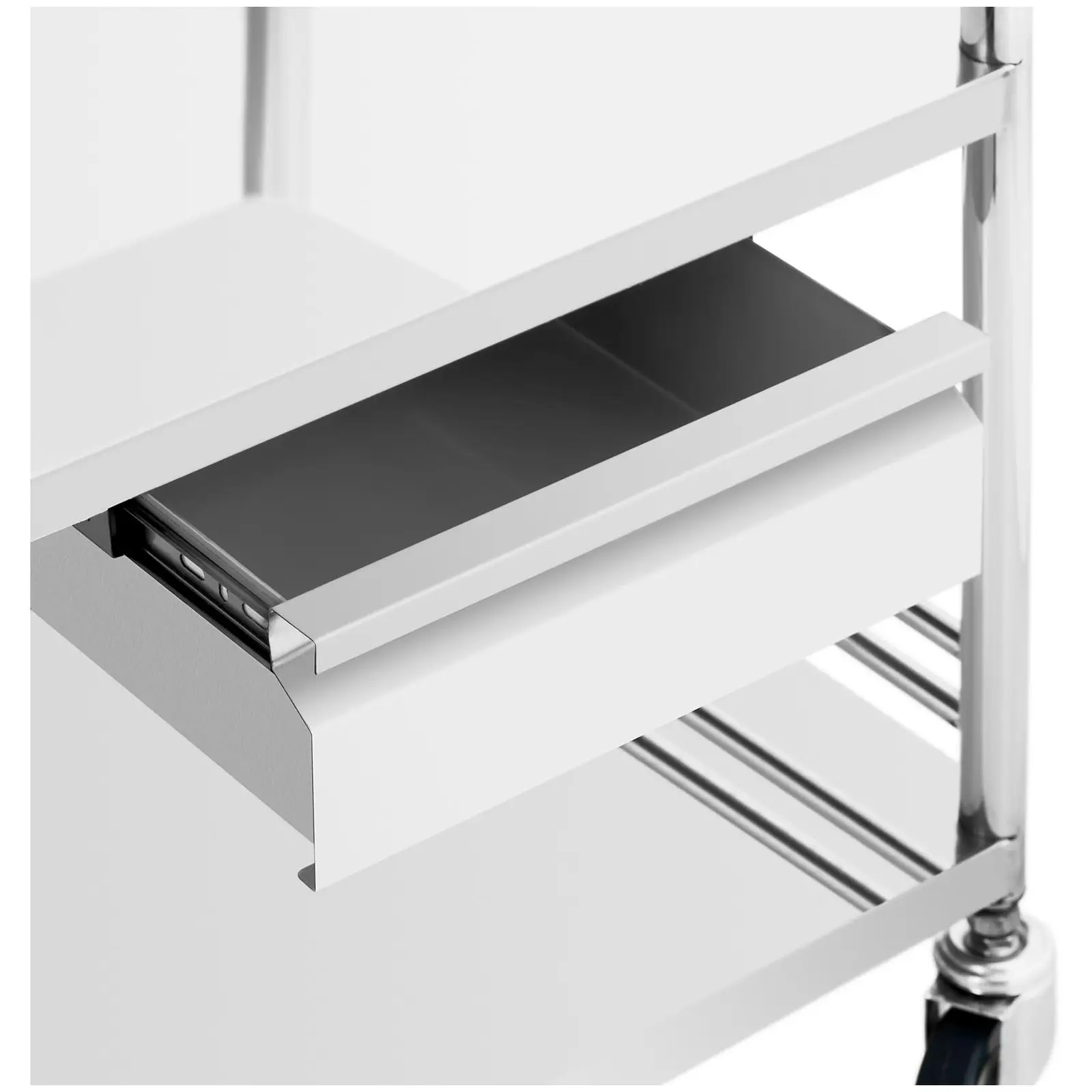 Laboratory Trolley - stainless steel - 3 shelves - 1 drawer - 30 kg