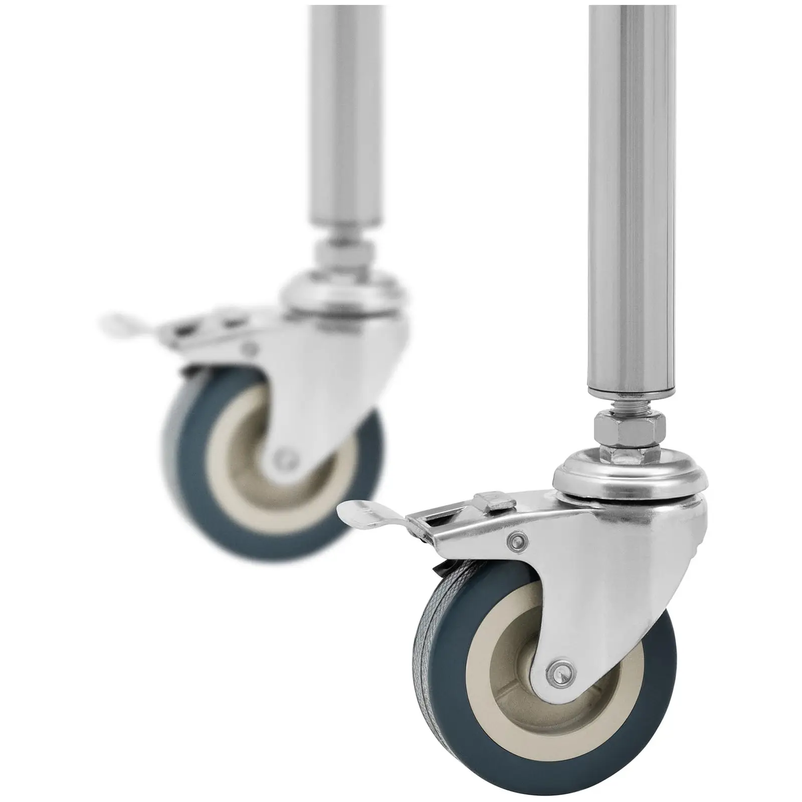 Chariot médical - acier inoxydable - 3 étagères - 1 tiroir - 30 kg (Nombre de tiroirs: 1)