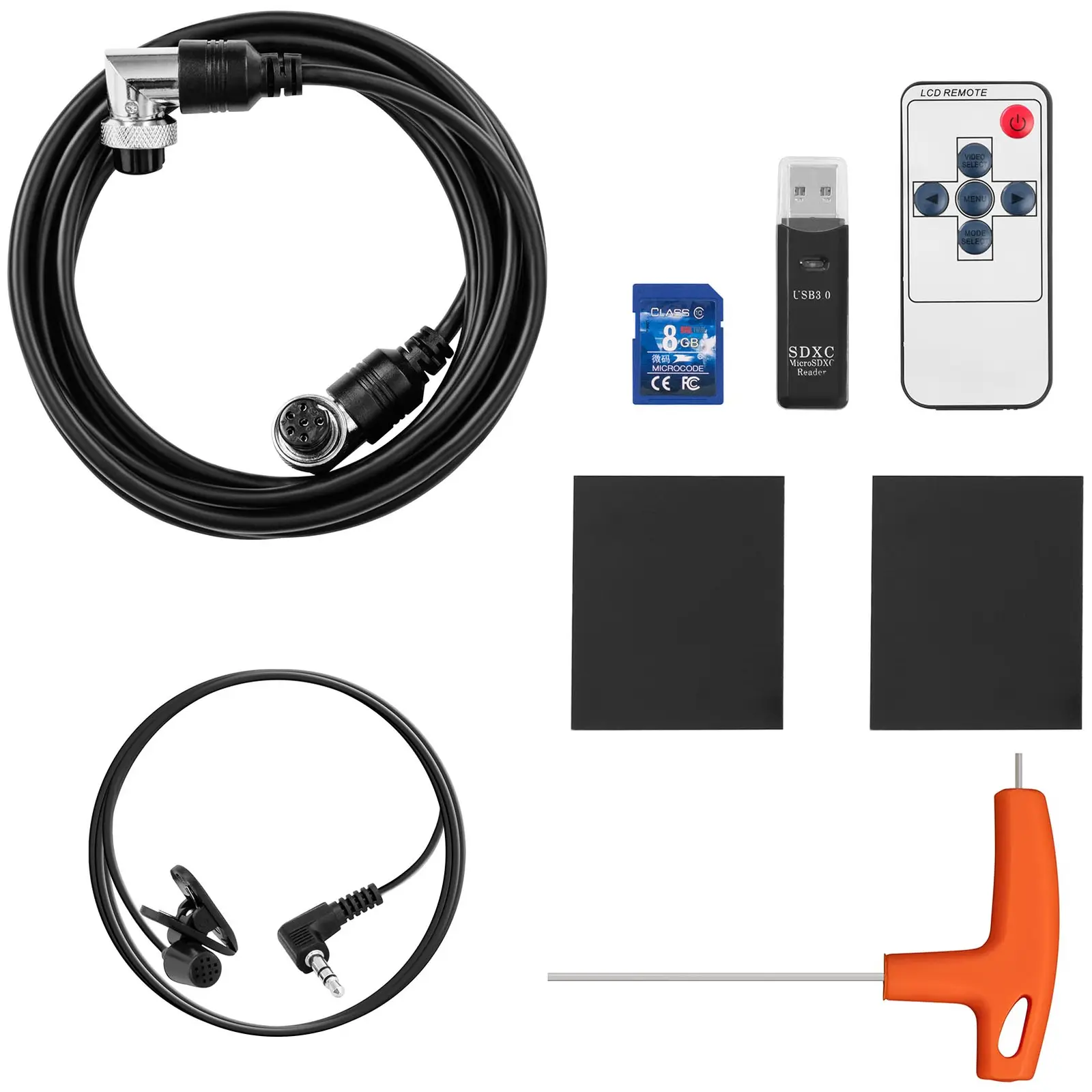 Inspekční kamera - 30 m - 12 LED - barevný TFT displej 9" (Displej: LCD)