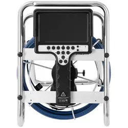 Caméra inspection canalisation - 30 m - 12 LED - Écran Écran IPS de 7 pouces - Avec support métallique