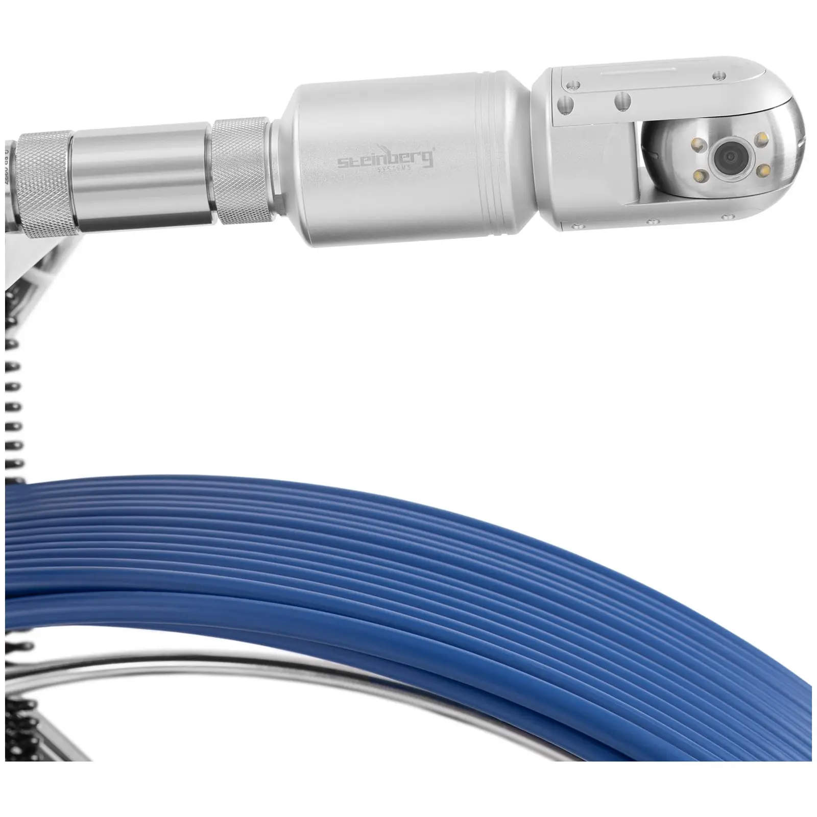 Cameră endoscopică - 60 m - 6 LED-uri - ecran color TFT de 9".