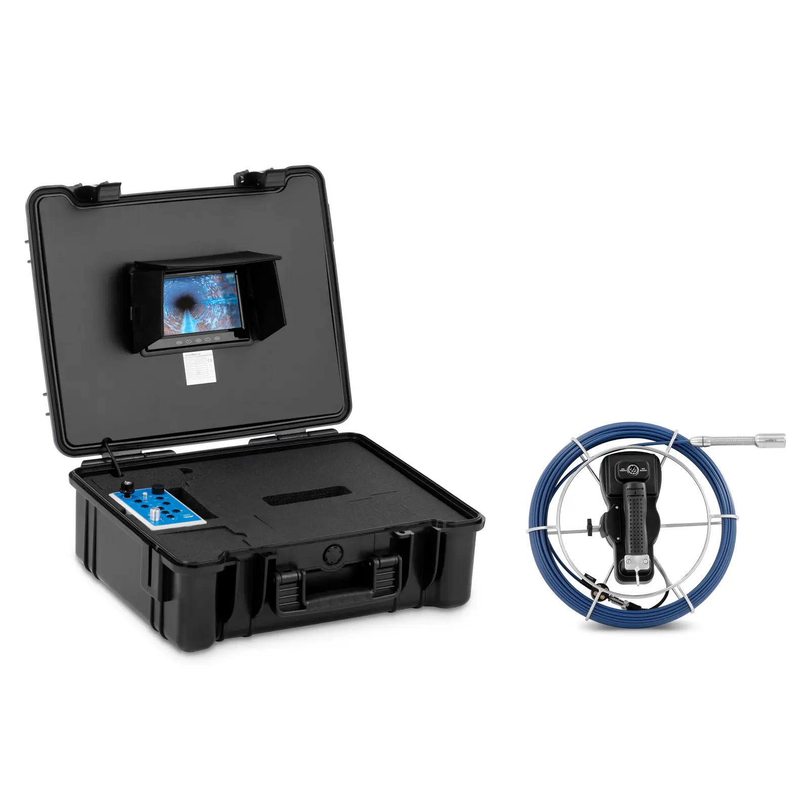 Levně Inspekční kamera 30 m 12 LED 7" barvený displej IPS - Endoskopické kamery Steinberg Systems