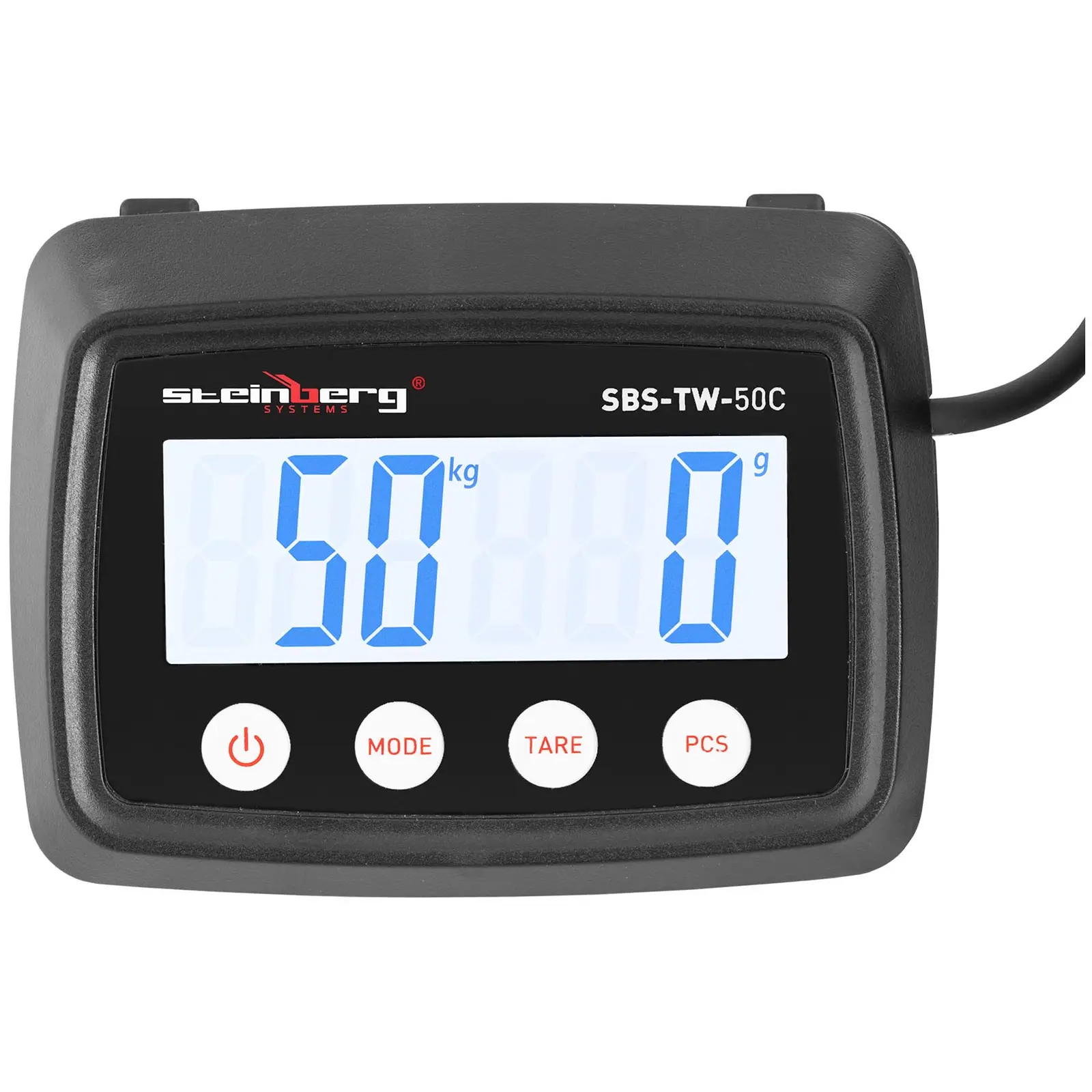 Digitální poštovní váha – 50 kg / 1g – 198 x 179 mm – externí LCD (Tárování: Ano)