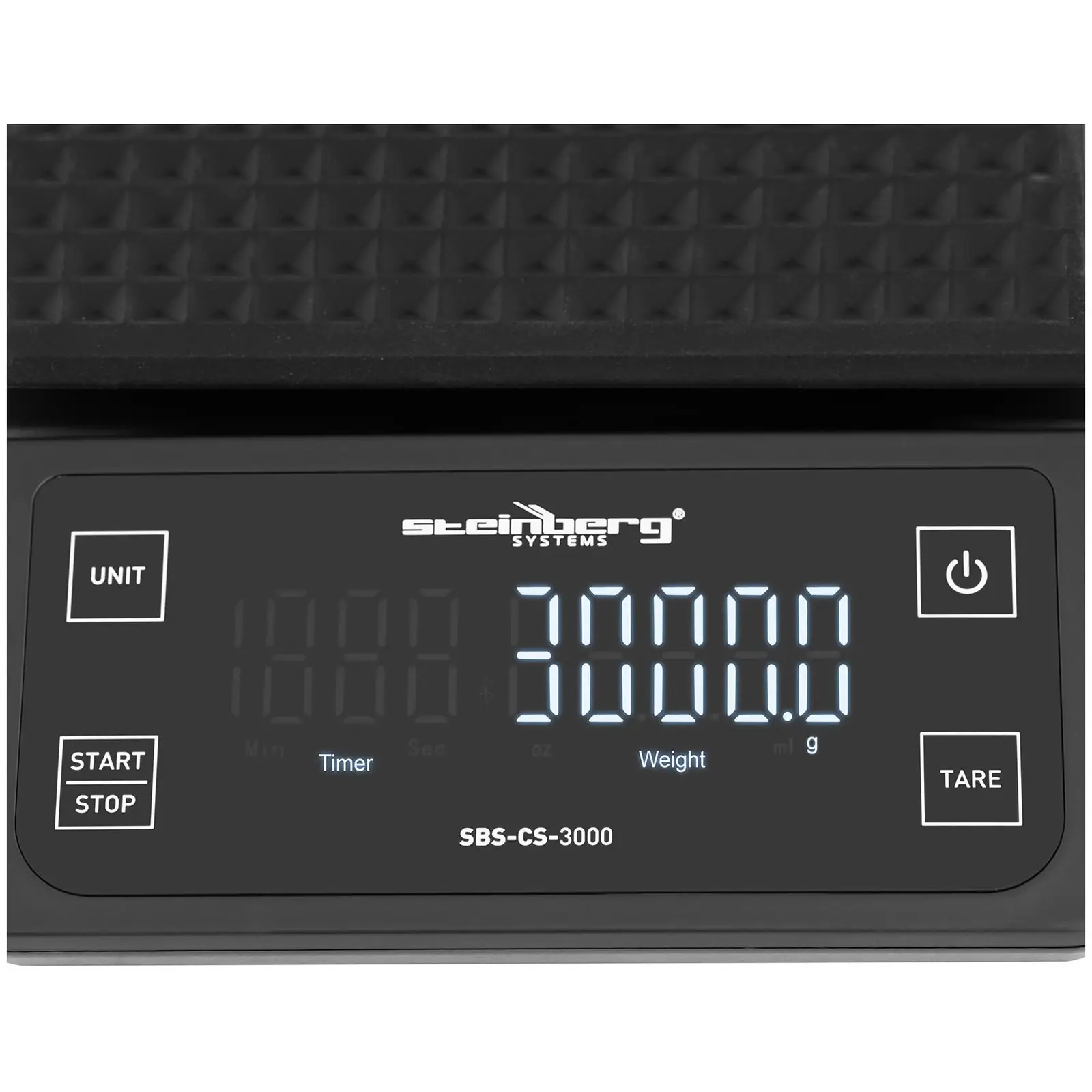 Váha na kávu – 3 kg / 0,1 g – 15 x 15 cm – LCD (Tárování: Ano)