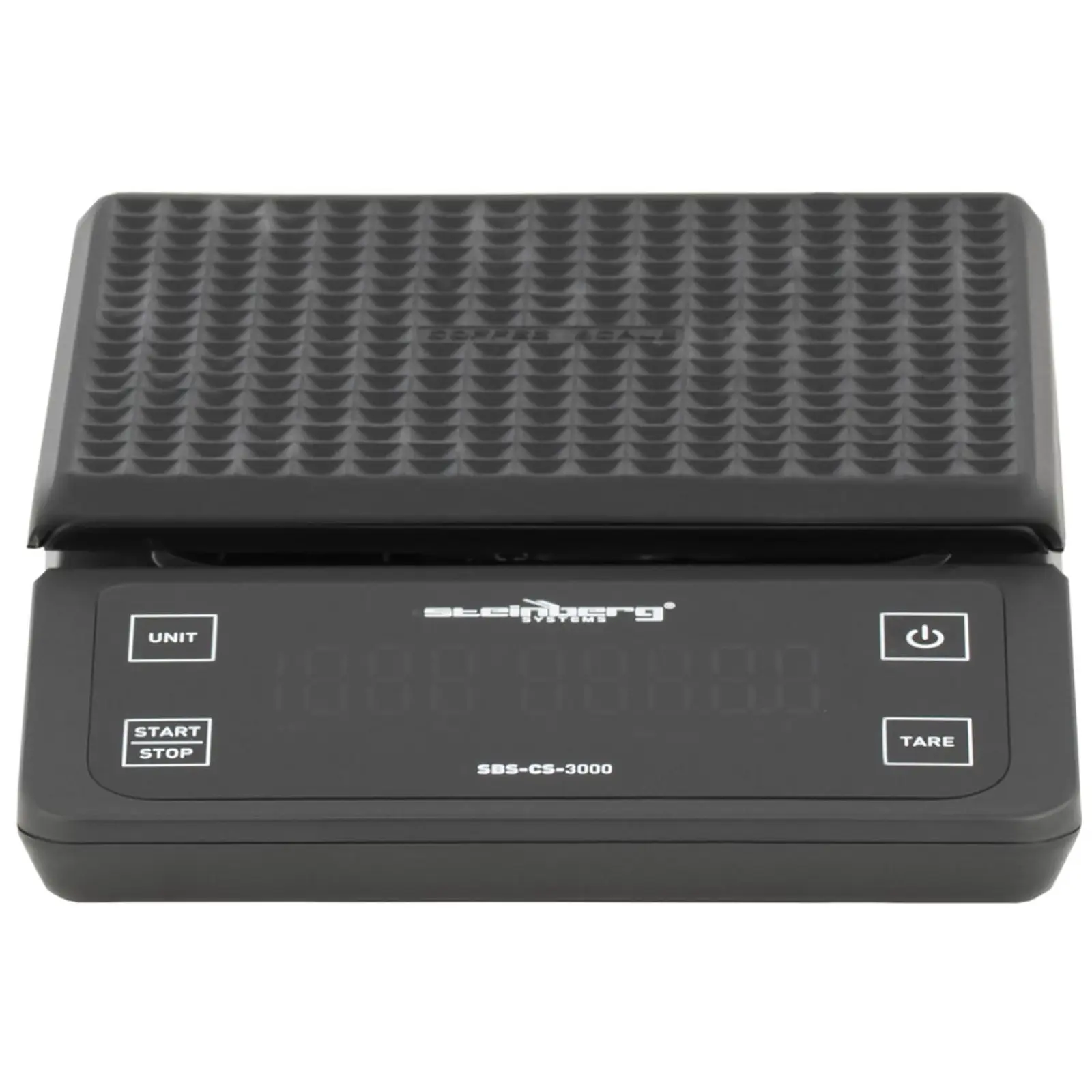 Váha na kávu – 3 kg / 0,1 g – 15 x 15 cm – LCD (Barva: Černá)