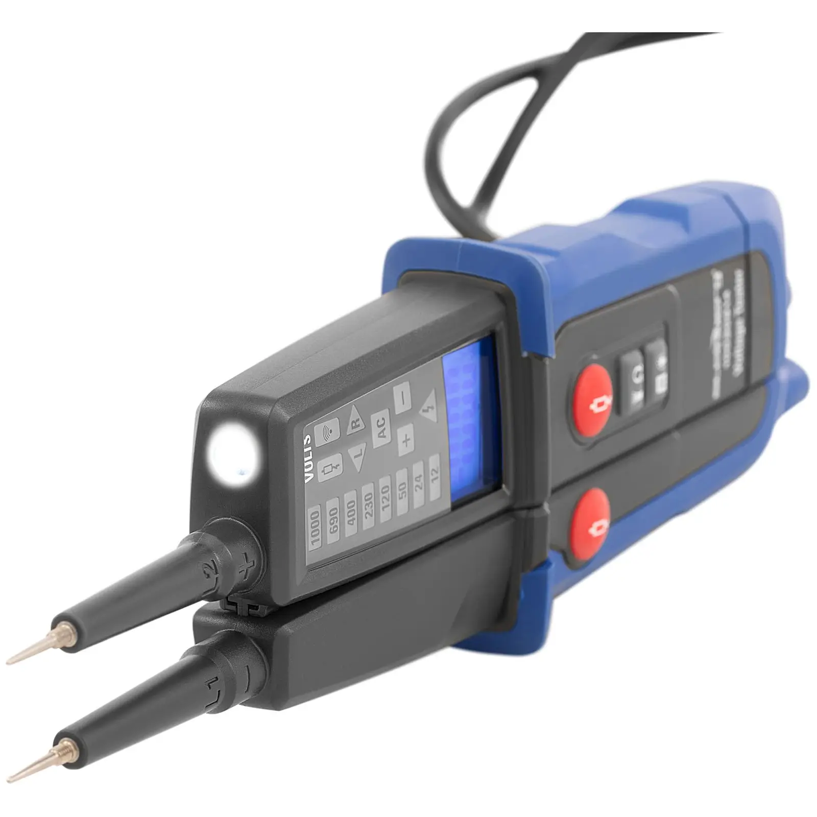Zkoušečka napětí digitální - 6 až 1 000 V (LED lampa: Ano)