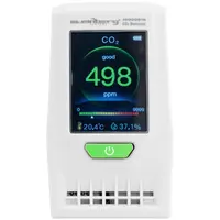 Détecteur de CO2 - Température, humidité relative, date, heure