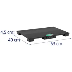 Bilancia industriale a pavimento - 30 kg / 10 g - tappetino antiscivolo - LCD