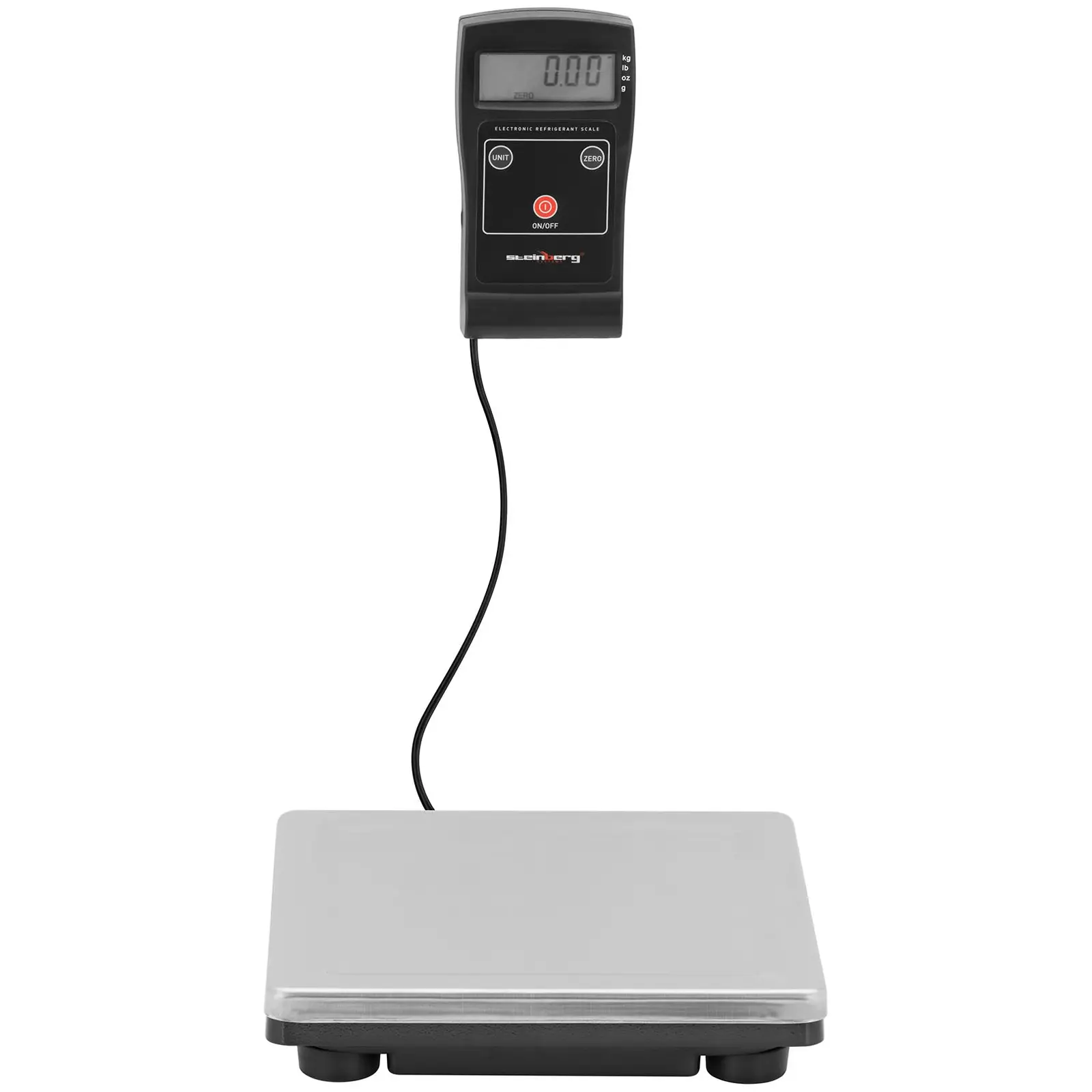 Balance de réfrigérant électronique - 80 kg - Précision : 0,02 kg - kg / lb / g / oz