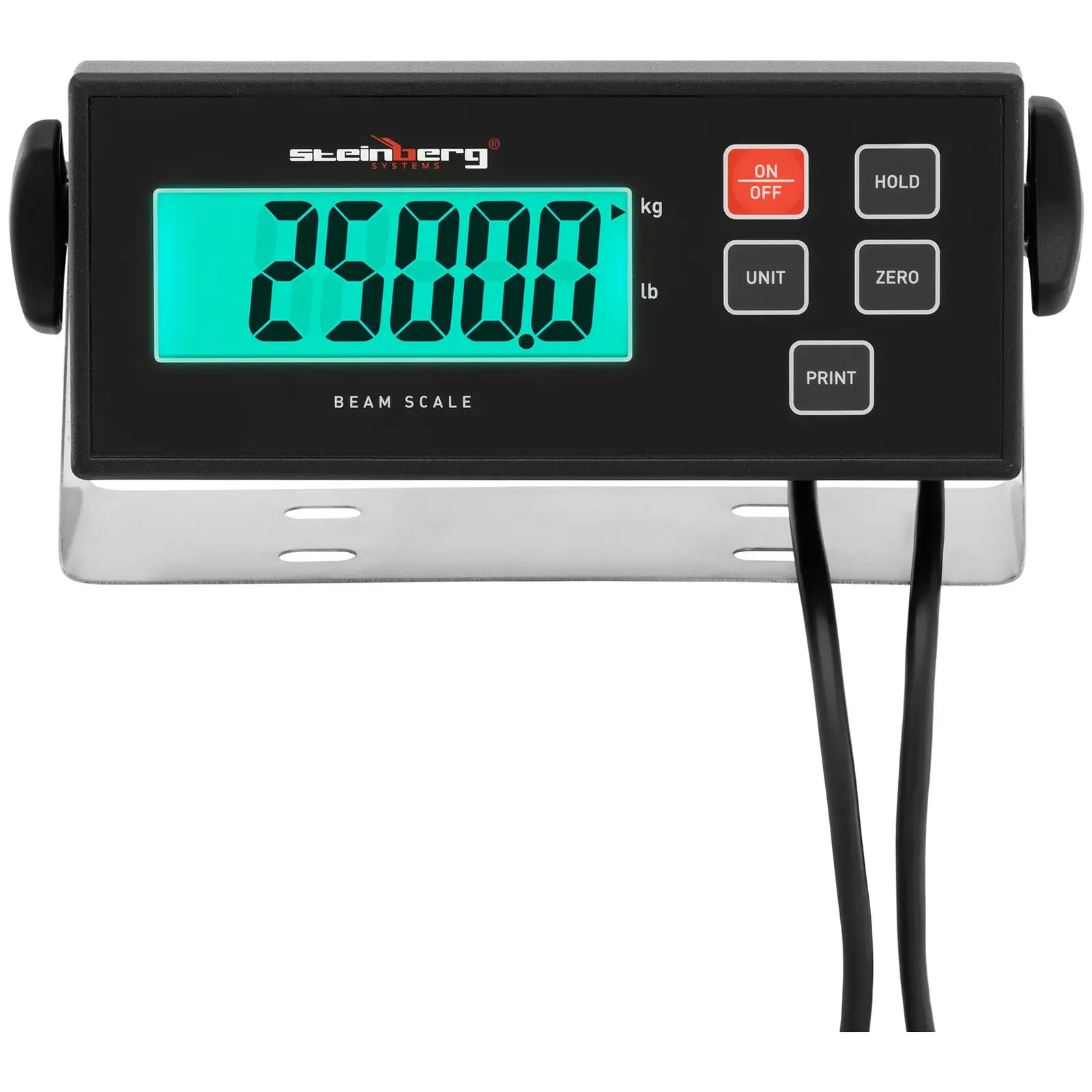 Paletová váha - 2500 kg / 0,5 kg - 100 x 10 cm - externí LCD (Přesnost: 0.5 kg)