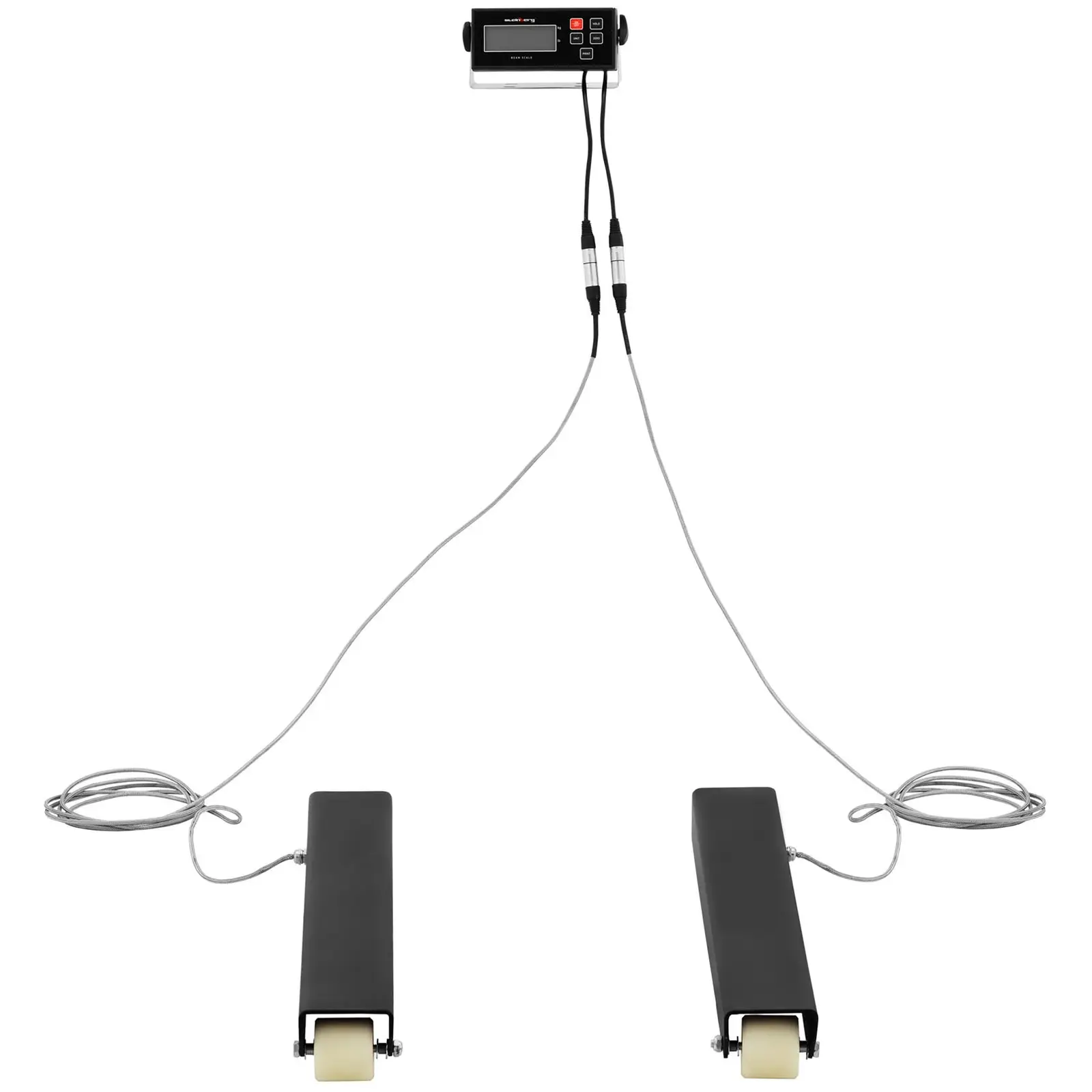 Paletová váha - 2500 kg / 0,5 kg - 100 x 10 cm - externí LCD (Minimální zatížení: 10 kg)