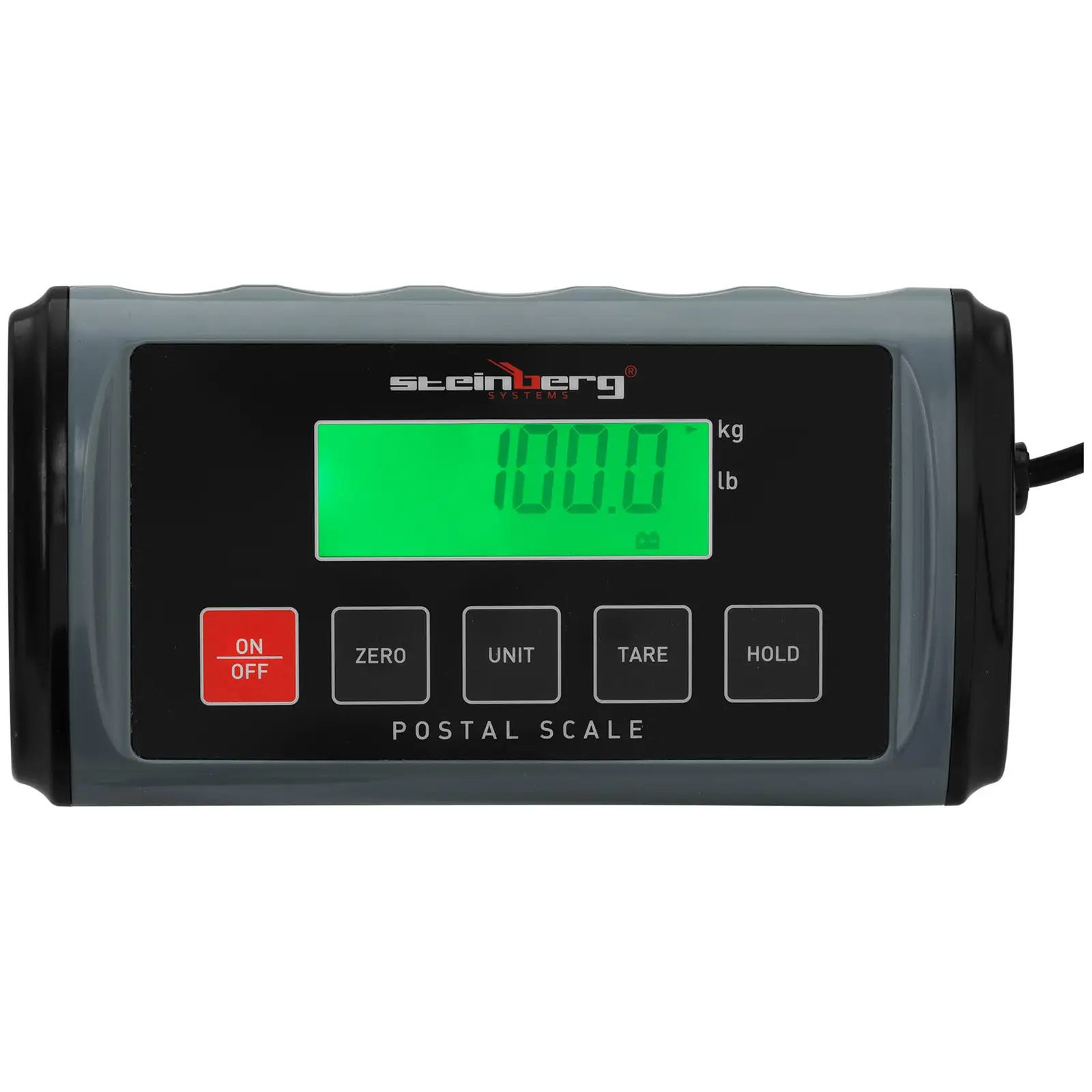 Pakkevekt - 100 kg / 0,05 kg - 31 x 32 cm - ekstern LCD