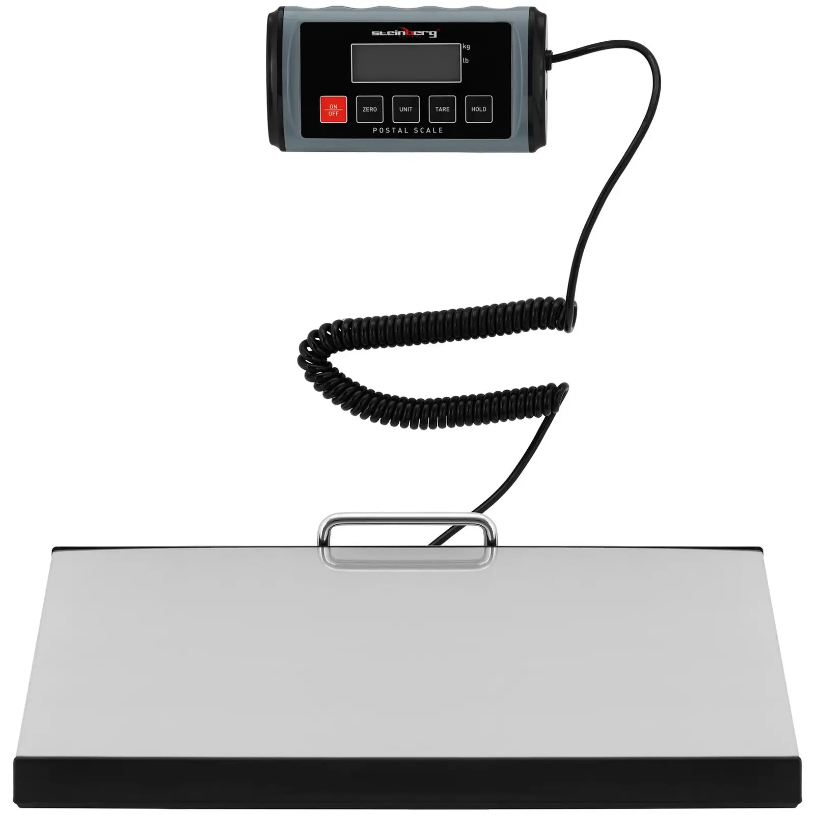 Pakkevekt - 200 kg / 0,1 kg - 35,5 x 40,5 cm - ekstern LCD