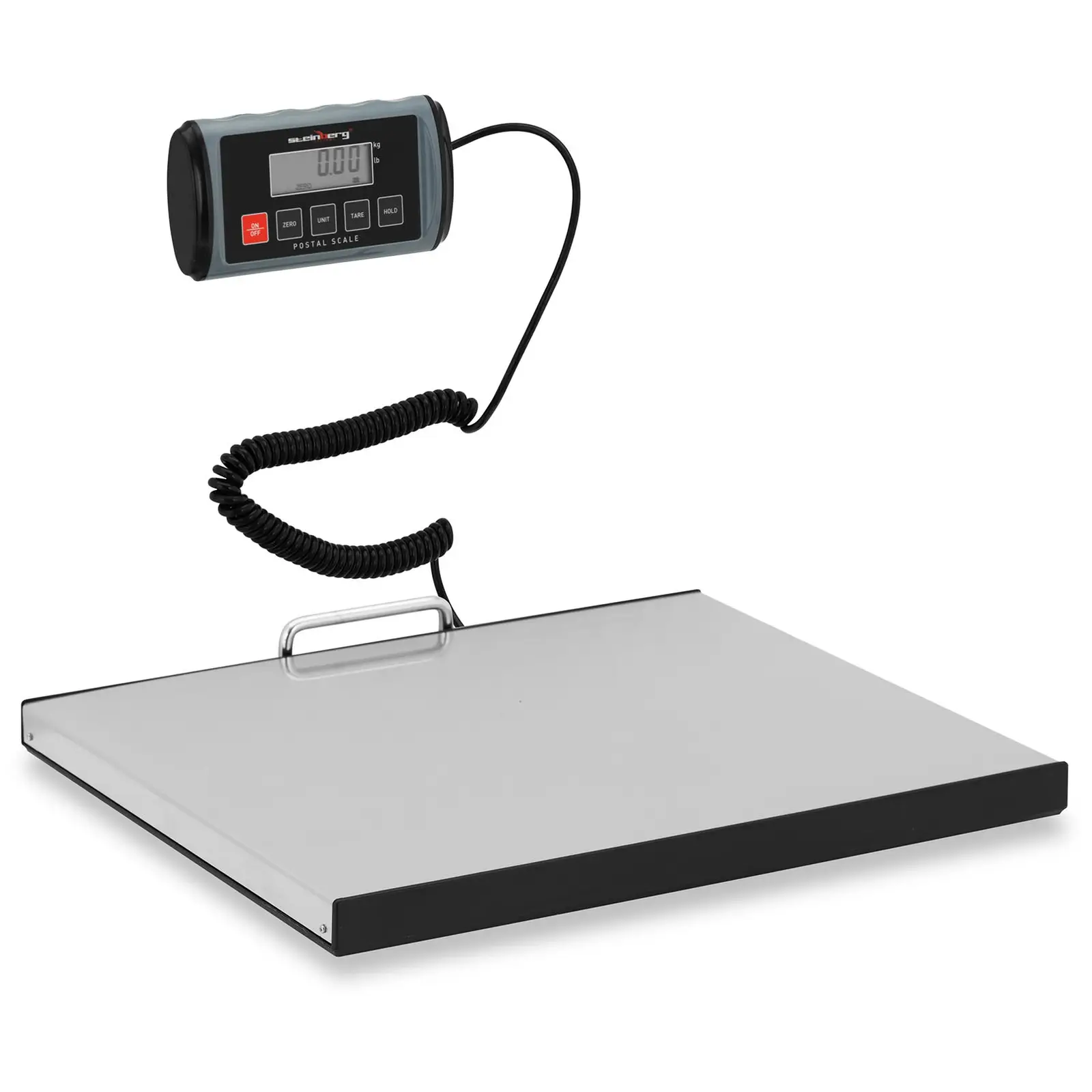 B-Ware Paketwaage - 100 kg / 0,05 kg - 35,5 x 40,5 cm - externes LCD