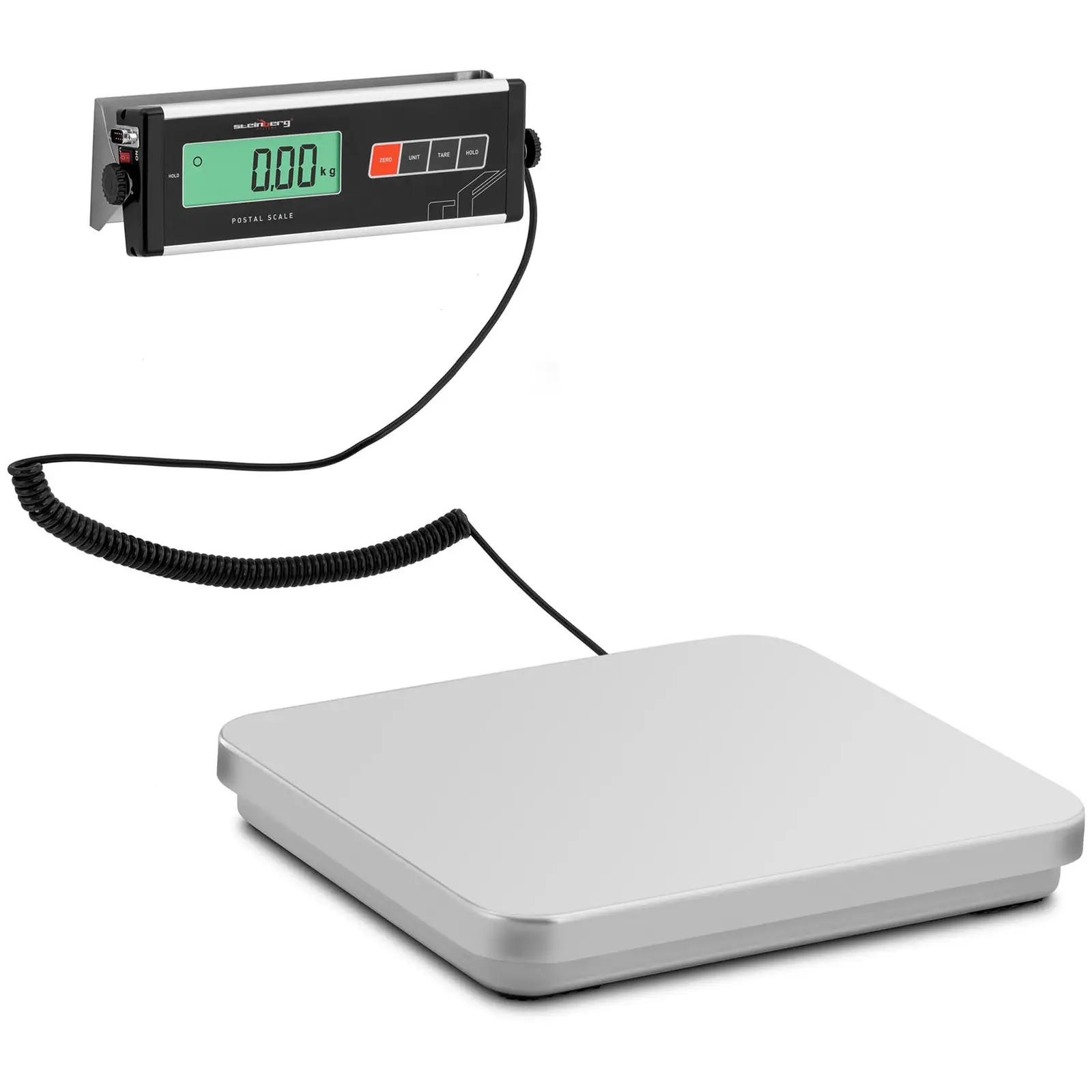 Pakketweegschaal - 60 kg / 0,02 kg - 35,5 x 40,5 cm - extern LCD-scherm - RS232-interface