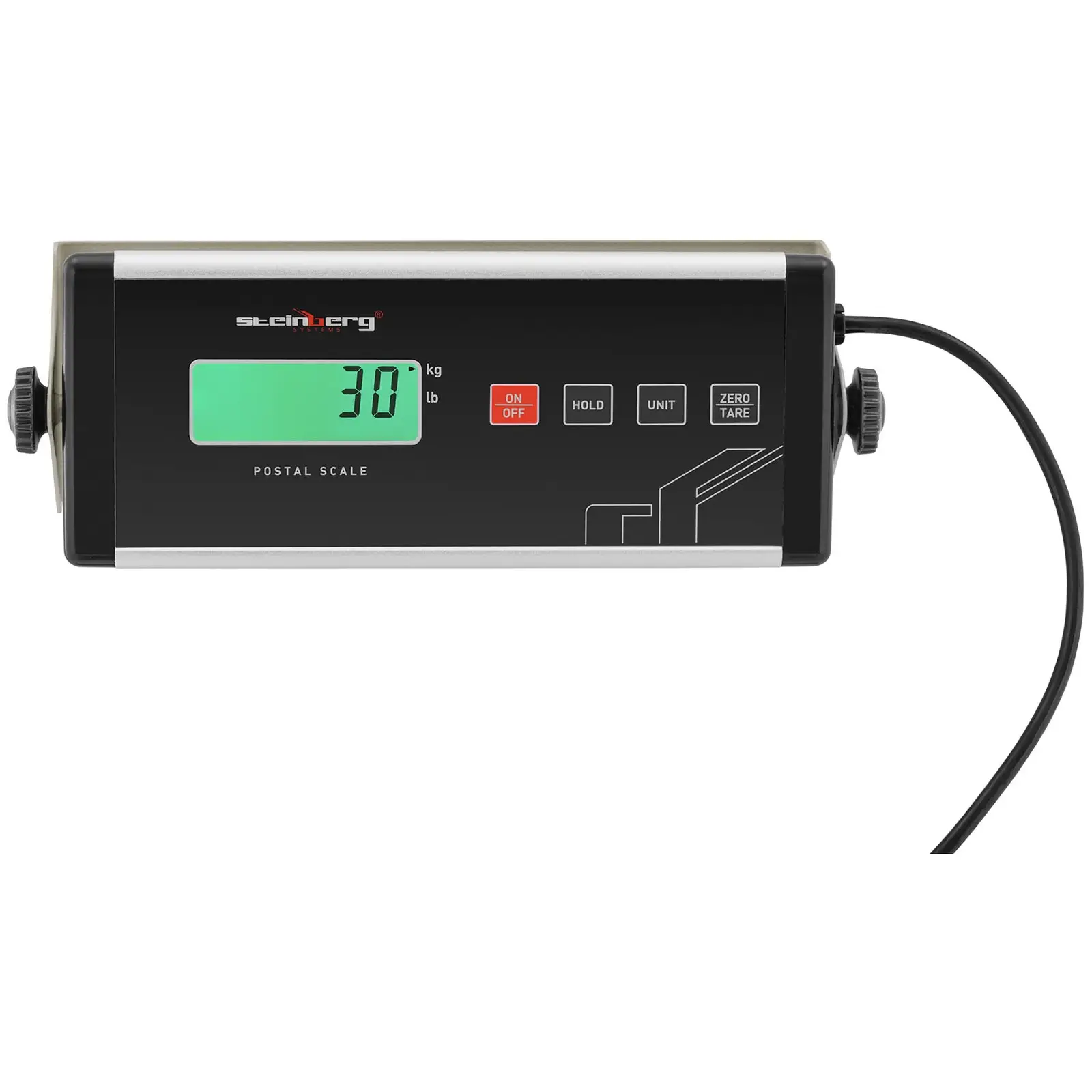 Parcel scales - 30 kg / 0.01 kg - 31.5 x 32.5 cm - external LCD