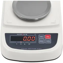 Balança de precisão - 500 g / 0,01 g - Ø 130 mm - LCD - tampa