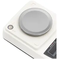 Bilancia di precisione - 500 g / 0,01 g - Ø 130 mm - LED - Con protezione antivento