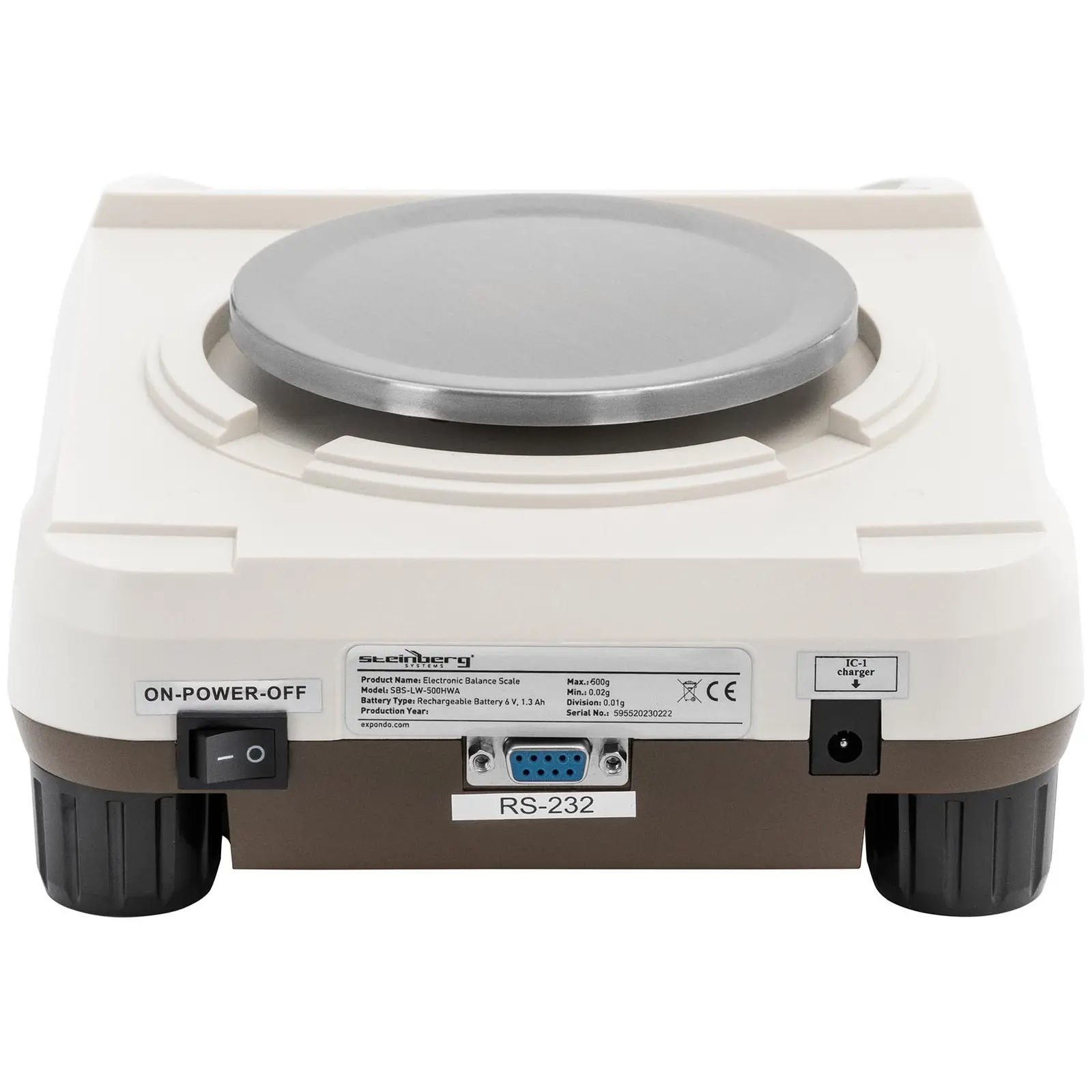Laboratorní váha - 500 g / 0,01 g - Ø 130 mm - LCD (Čitelnost: 0.01 g)
