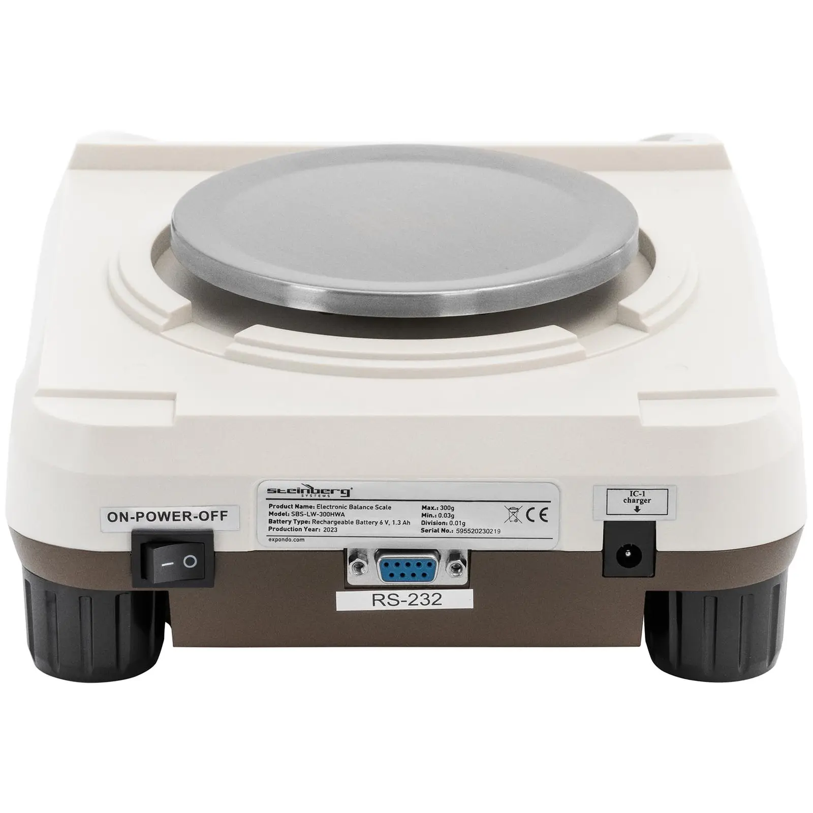 Balance de Précision - 300g / 0,01g - Ø 130mm - Écran LCD (Division: 0.01 g)