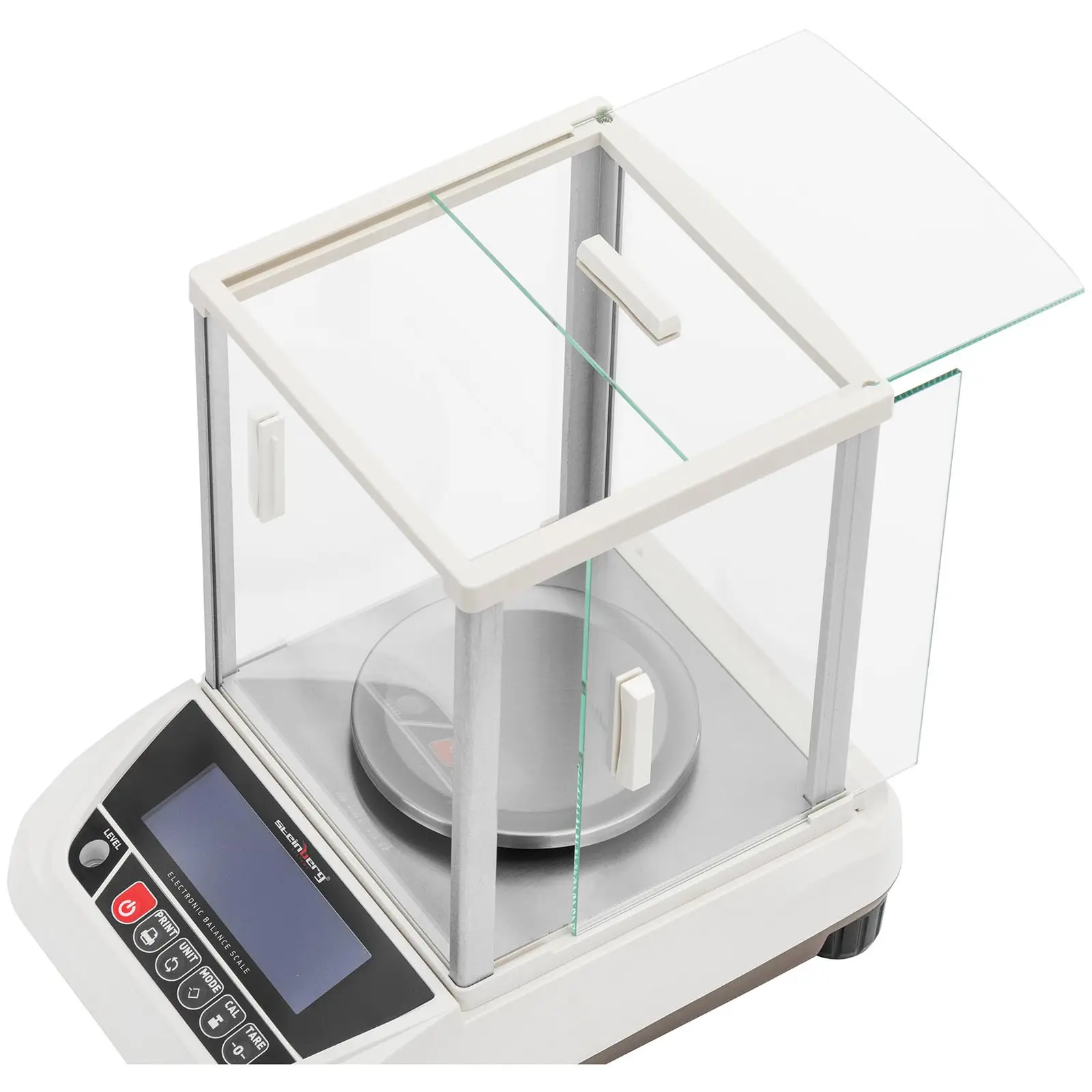 Precisieweegschaal - 3000g / 0,01g - Ø 130mm - LCD - Glazen windscherm