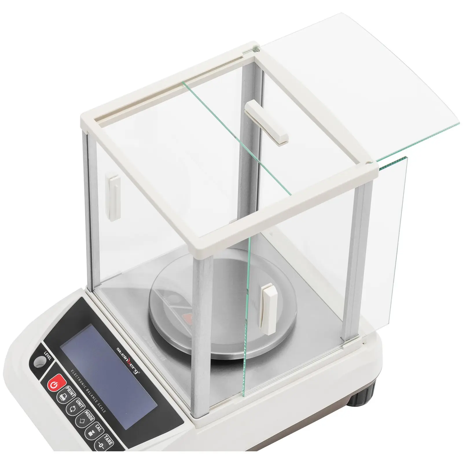 Präzisionswaage - 3000 g / 0,01 g - Ø 130 mm - LCD - Glaswindschutz - mit RS-232-Schnittstelle