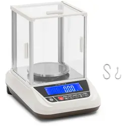 Laboratorní váha - 2 000 g / 0,01 g - Ø 130 mm - LCD - skleněný kryt proti větru