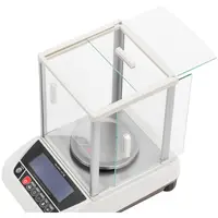 Laboratorní váha - 2 000 g / 0,01 g - Ø 130 mm - LCD - skleněný kryt proti větru