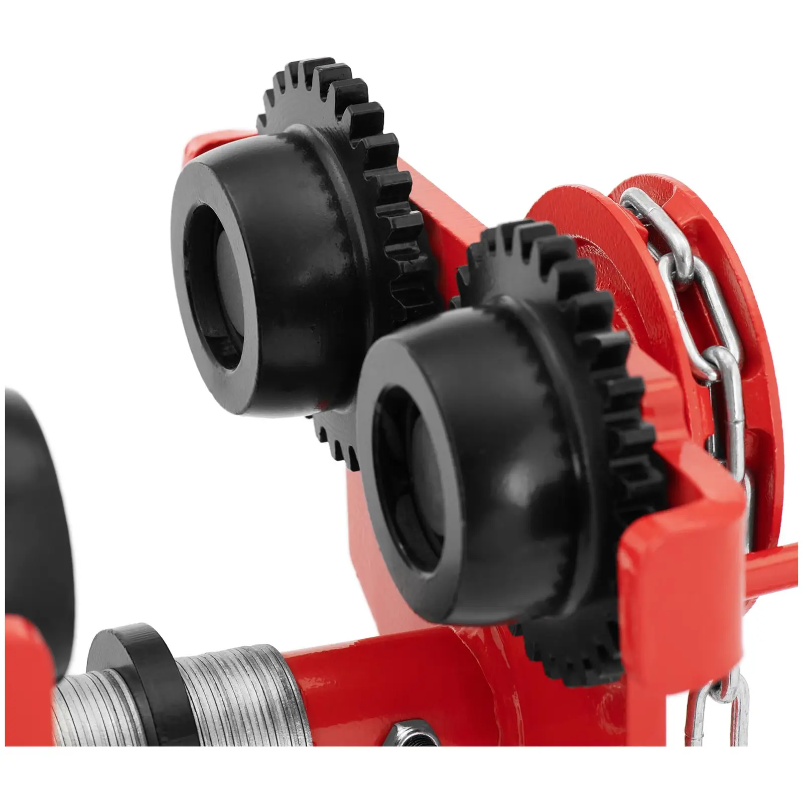 Jeřábová kočka - 2 000 kg - rozsah příruby 90–125 mm - s řetězem (Délka řetězu: 3000 mm)