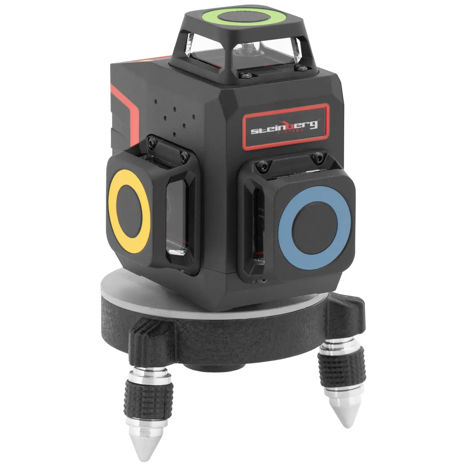 Niveau laser 360° avec étui de rangement - vert - 15-30 m - autonivelant - mini trépied - télécommande (Classe du laser: II (< 1mW))
