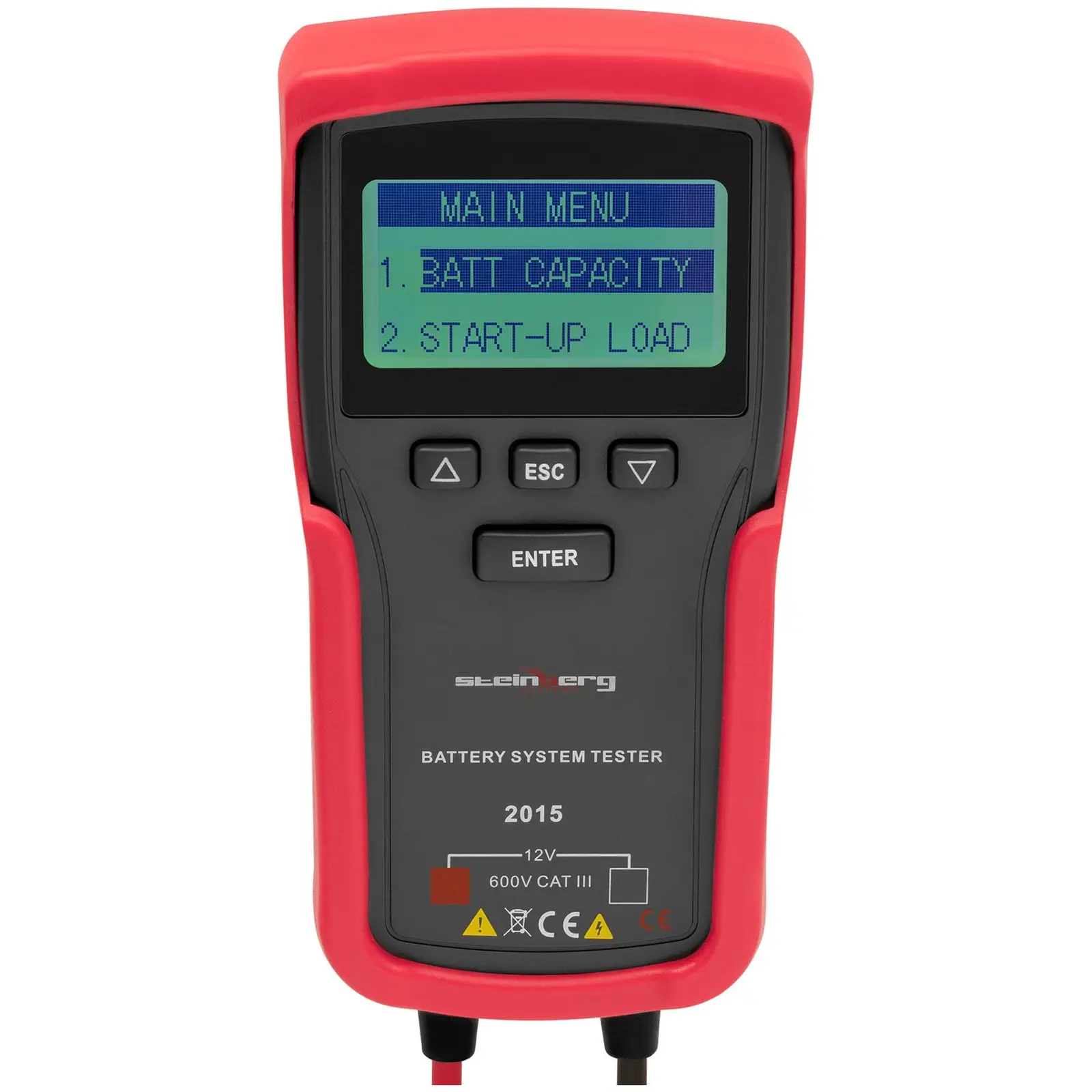 Digitální tester autobaterií - LCD - 3-250 Ah - olovo-kyselinová startovací baterie (Počet baterií: 1)