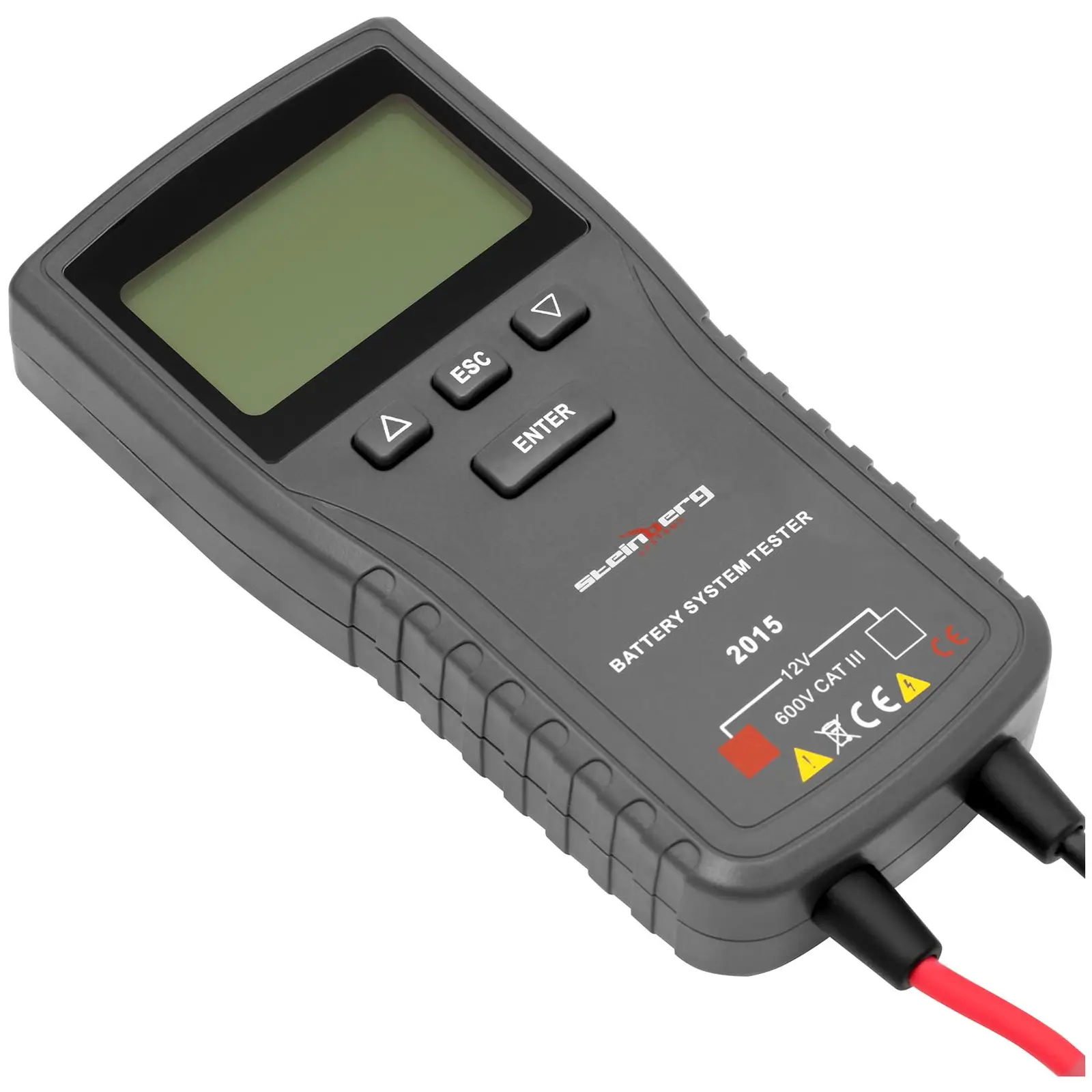 Digitální tester autobaterií - LCD - 3-250 Ah - olovo-kyselinová startovací baterie (Typ baterie: 12V)
