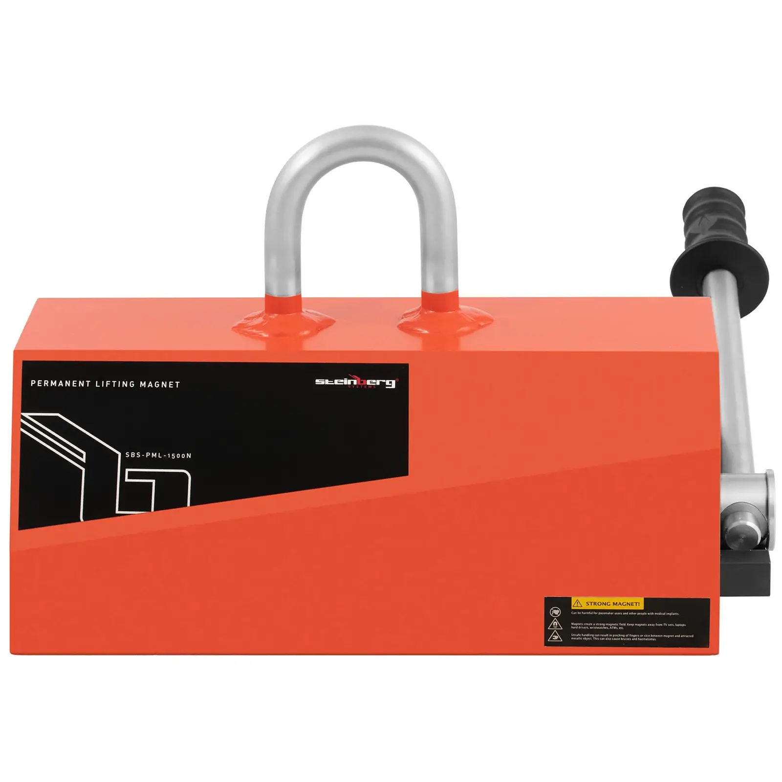 Břemenový magnet - 1 500 kg plochý materiál / 750 kg kulatina (Barva: Oranžová)