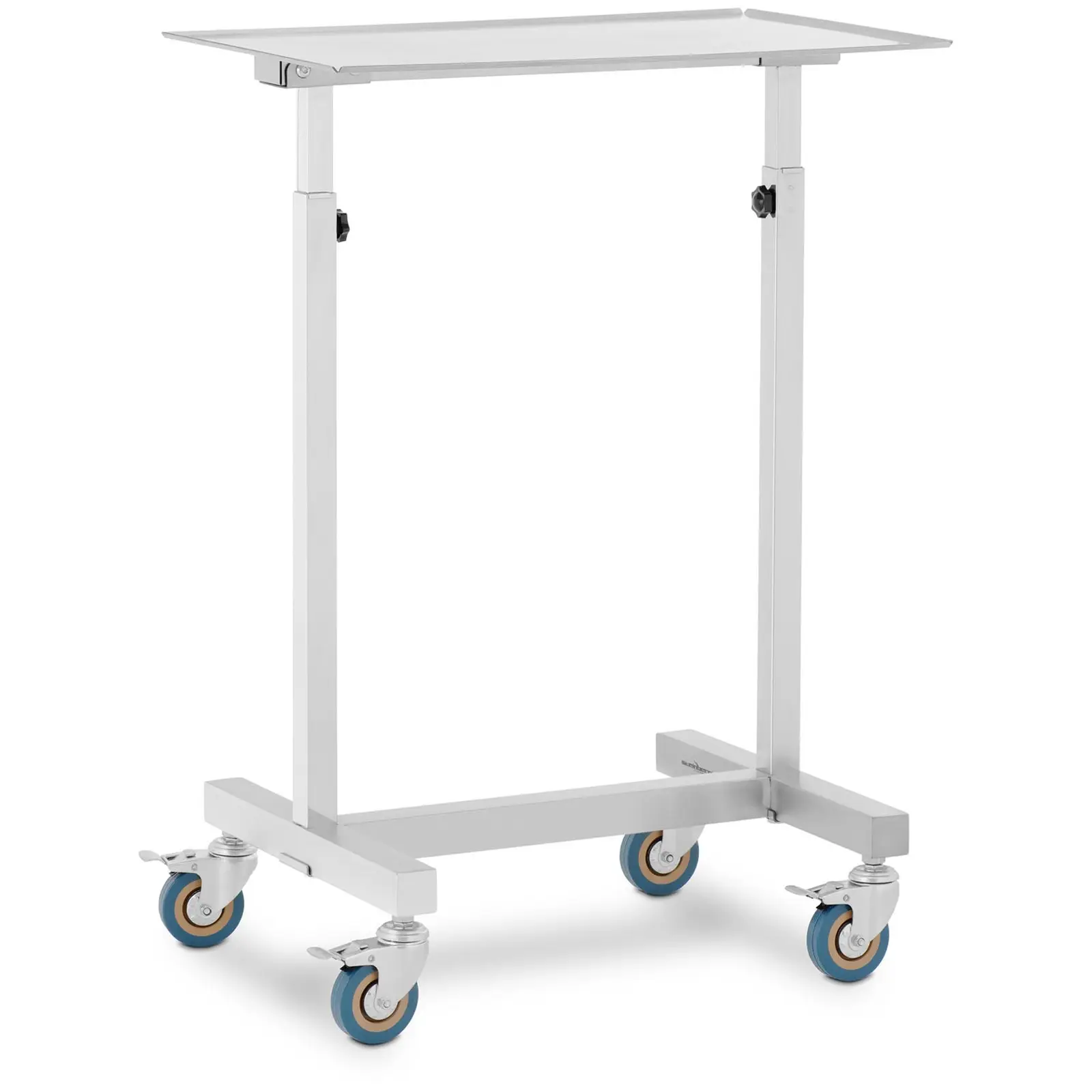 Instrument Trolley - mobile - 60 x 40 cm - height adjustable - stainless steel / rubber