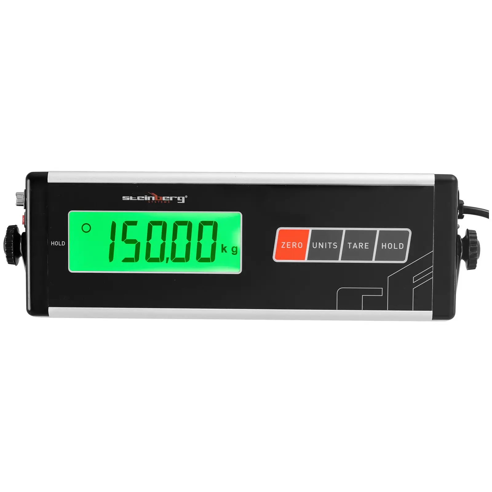Skládací nástěnná váha - 150 kg / 0,05 kg - 55 x 45 cm - externí LCD (Přesnost: 0.05 kg)