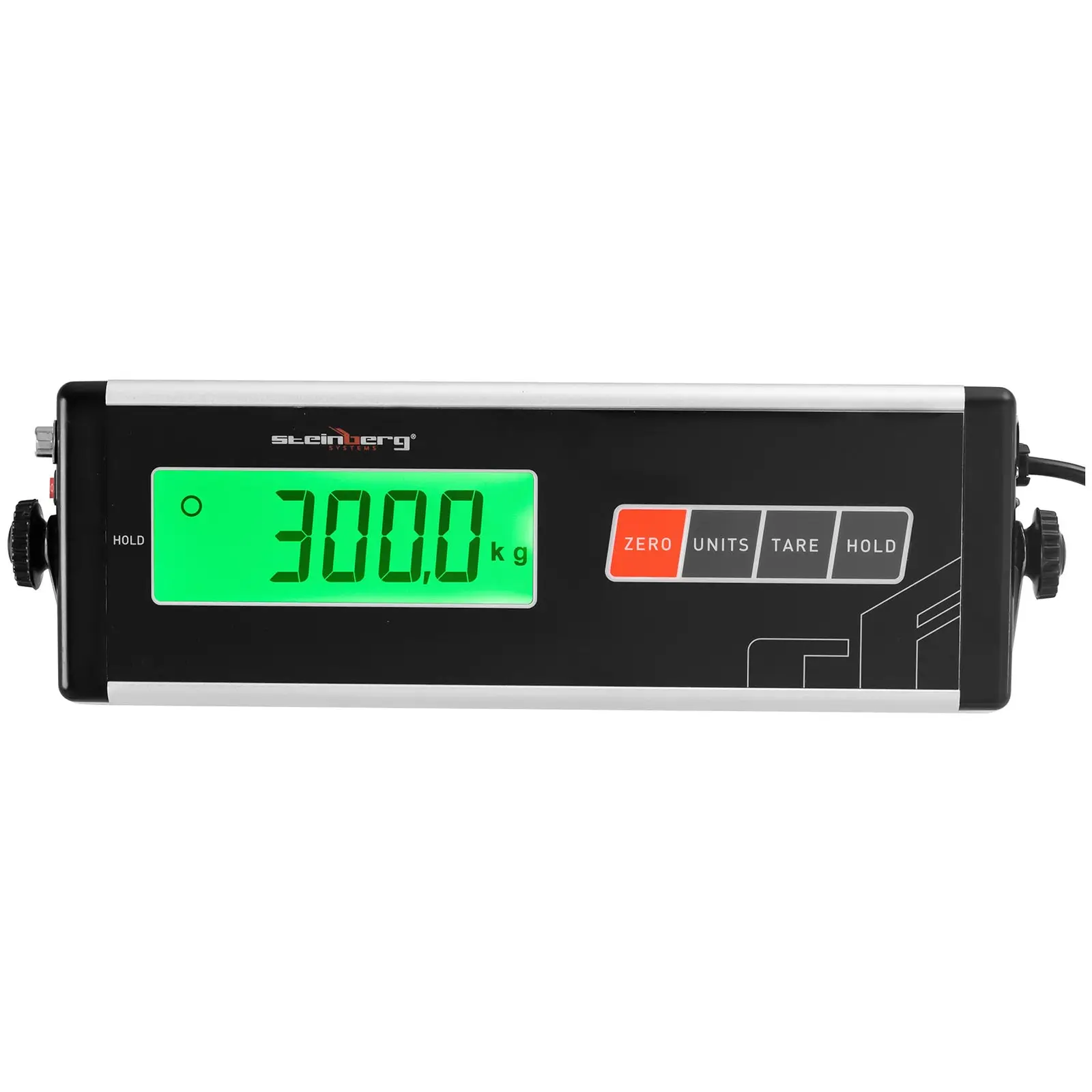 Skládací nástěnná váha - 300 kg / 100 g - 55 x 45 cm - externí LCD