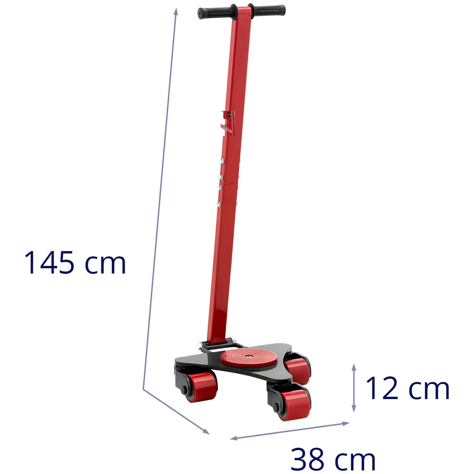 Transportní vozík s otočnými válečky – 2000 kg – 3 válečky