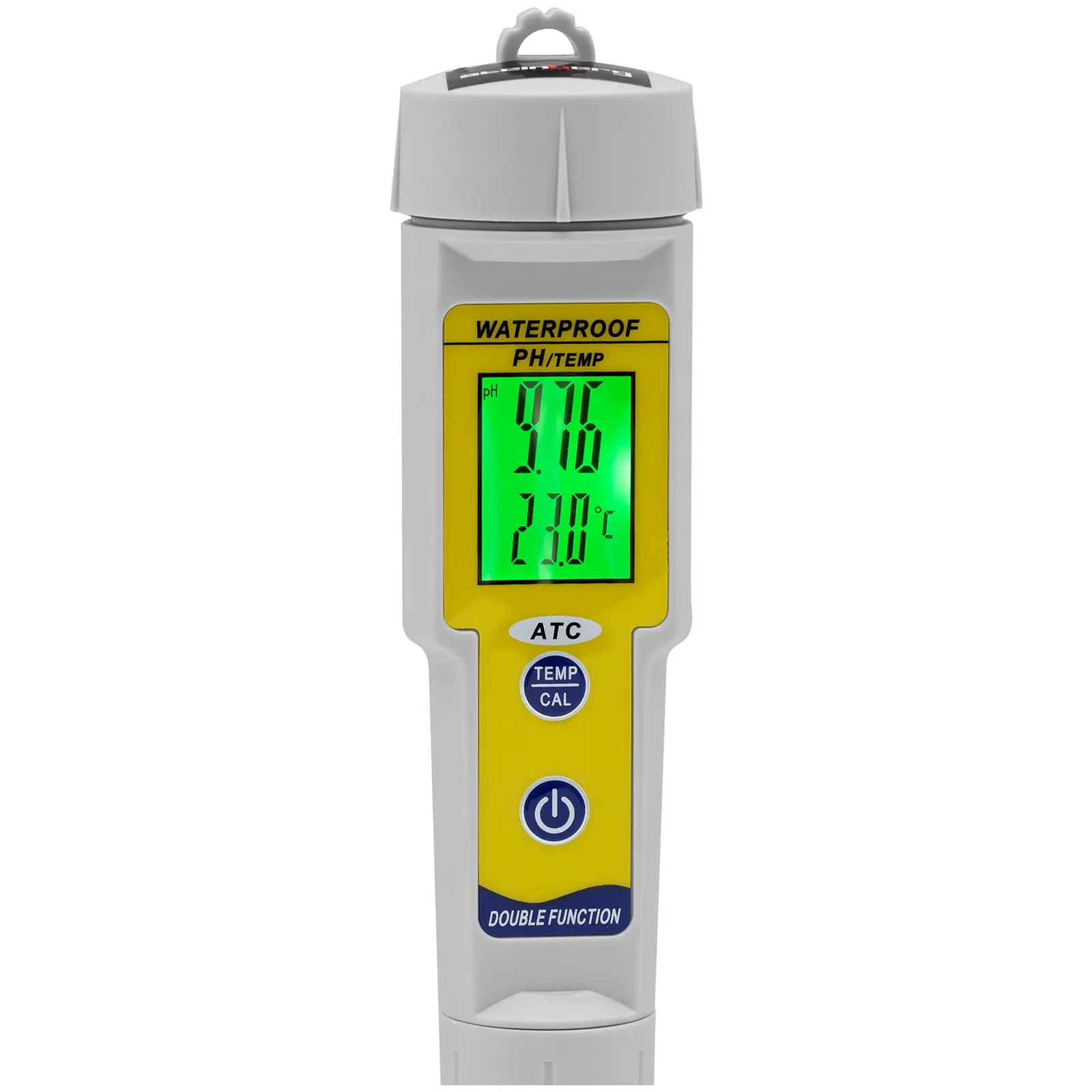 pH mérő hőmérsékletméréssel - LCD - 0–14 pH / hőmérséklet 0–50 °C